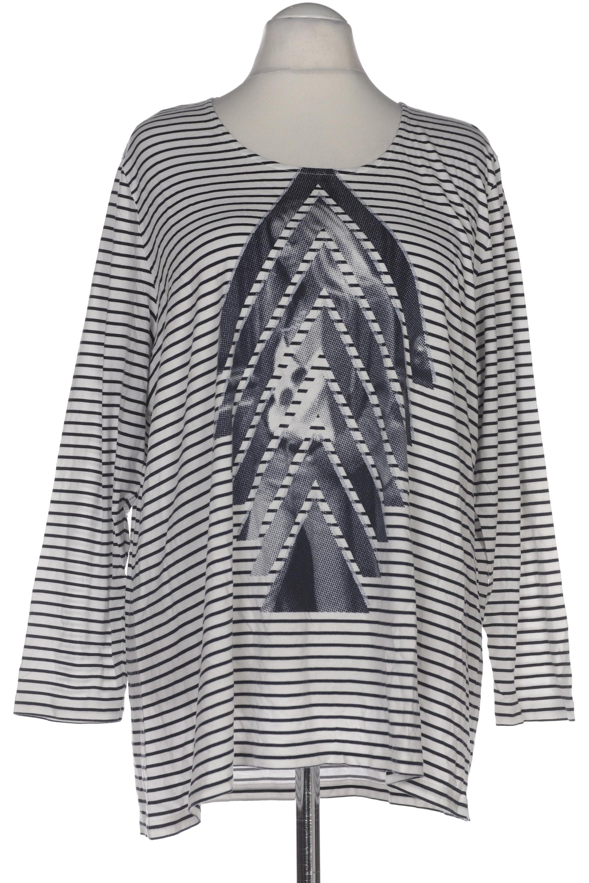 

Samoon by Gerry Weber Damen Langarmshirt, weiß, Gr. 52