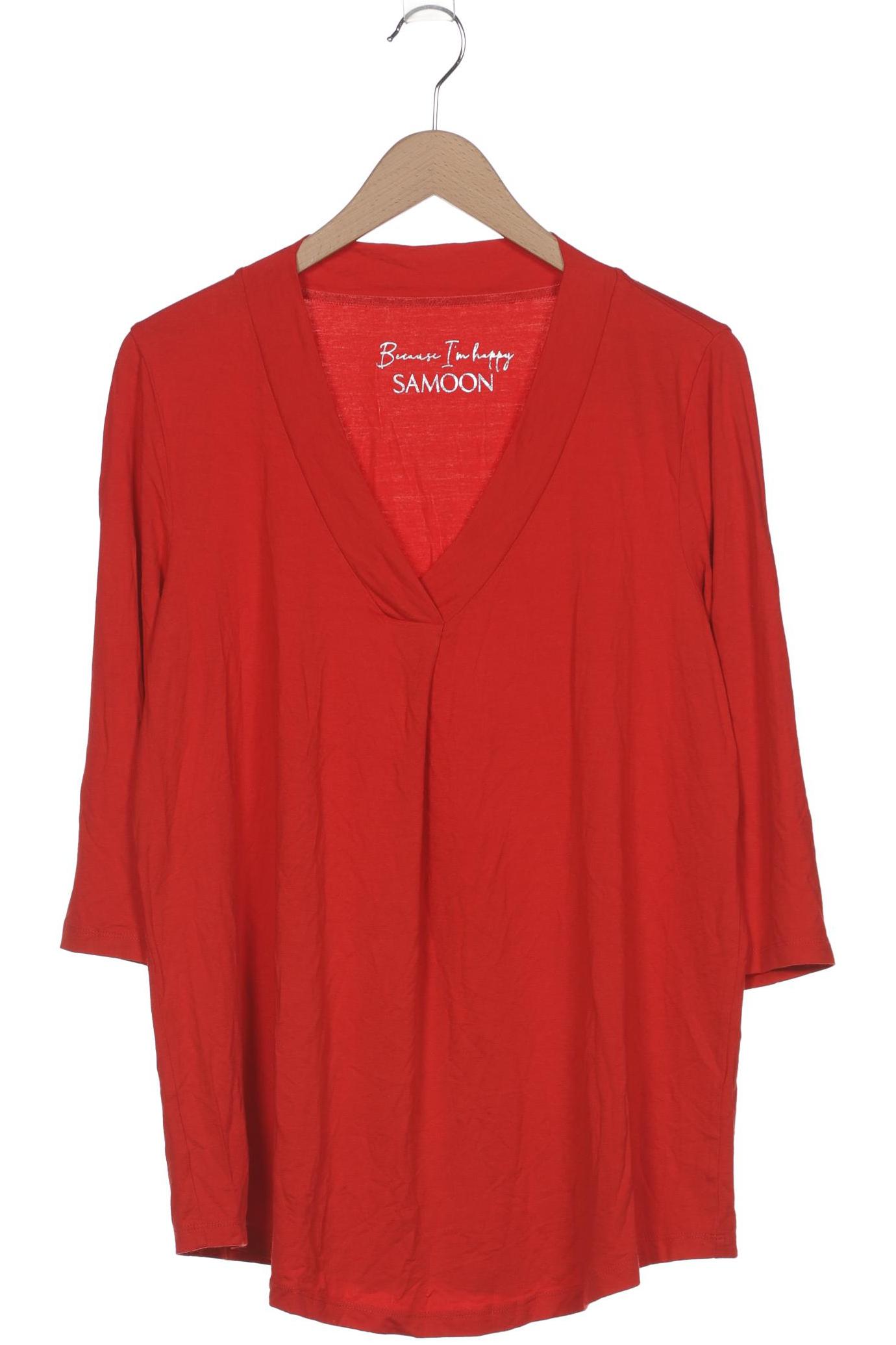 

Samoon by Gerry Weber Damen Langarmshirt, rot, Gr. 44