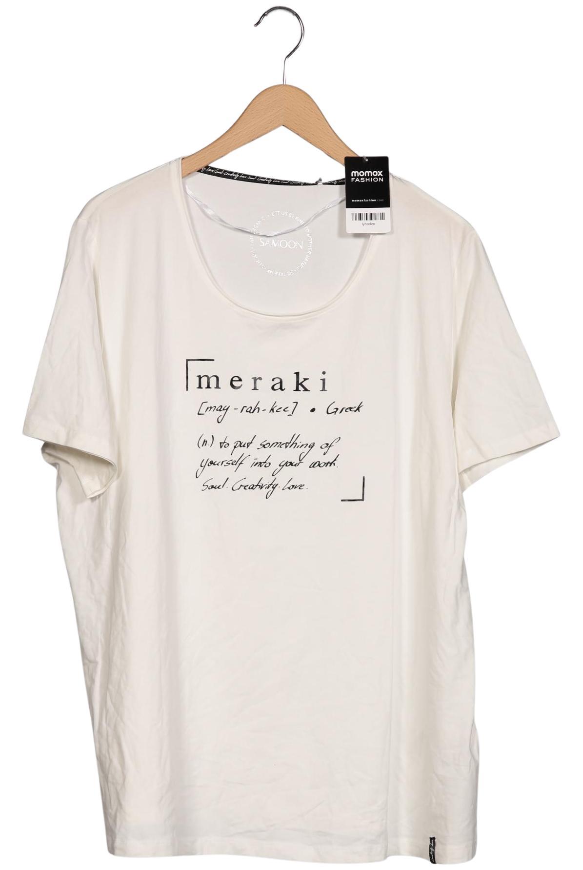 

Samoon by Gerry Weber Damen T-Shirt, cremeweiß, Gr. 50