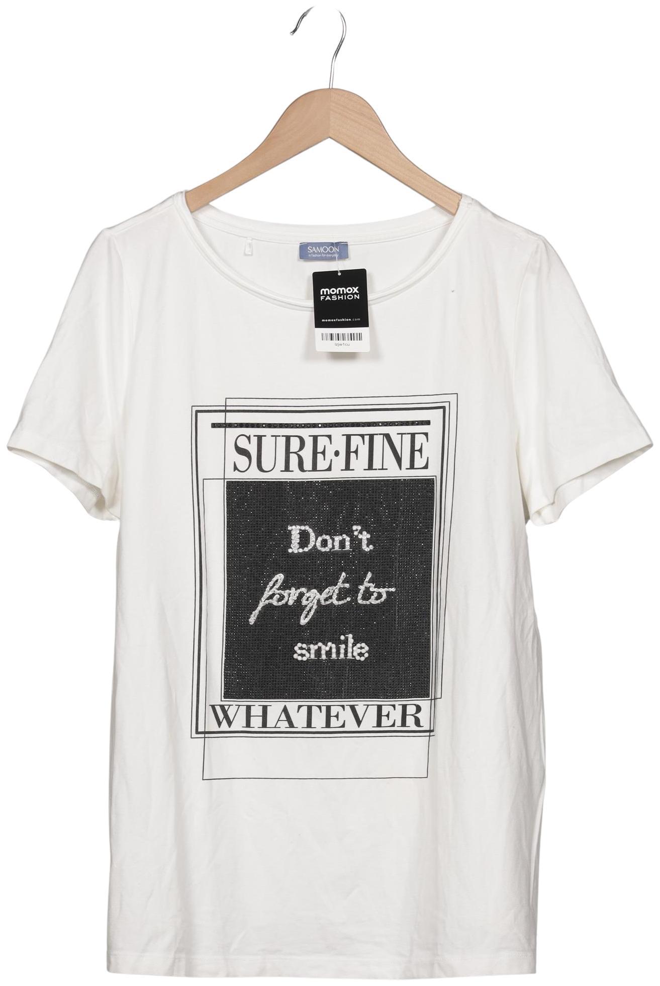 

Samoon by Gerry Weber Damen T-Shirt, weiß, Gr. 46