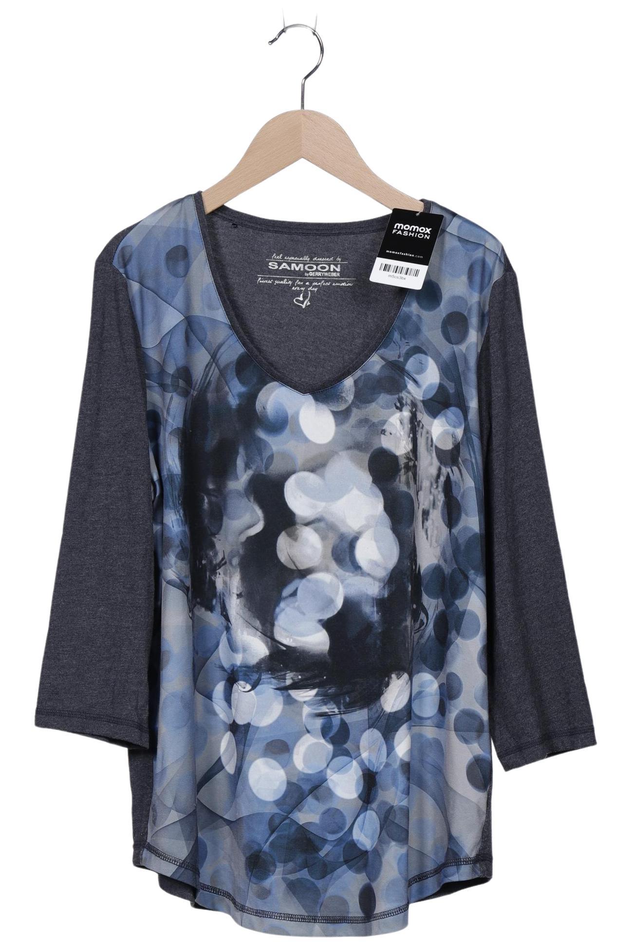 

Samoon by Gerry Weber Damen Langarmshirt, marineblau, Gr. 42