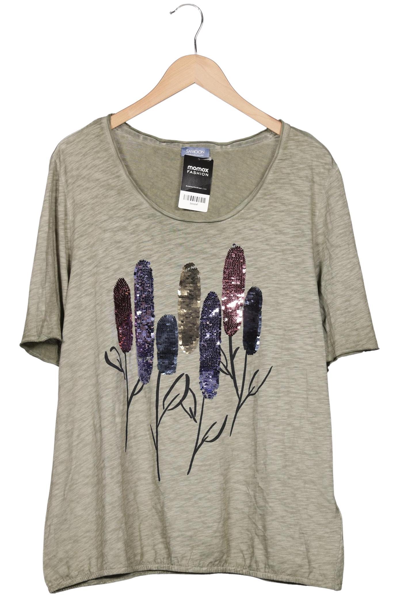 

Samoon by Gerry Weber Damen T-Shirt, grün, Gr. 48