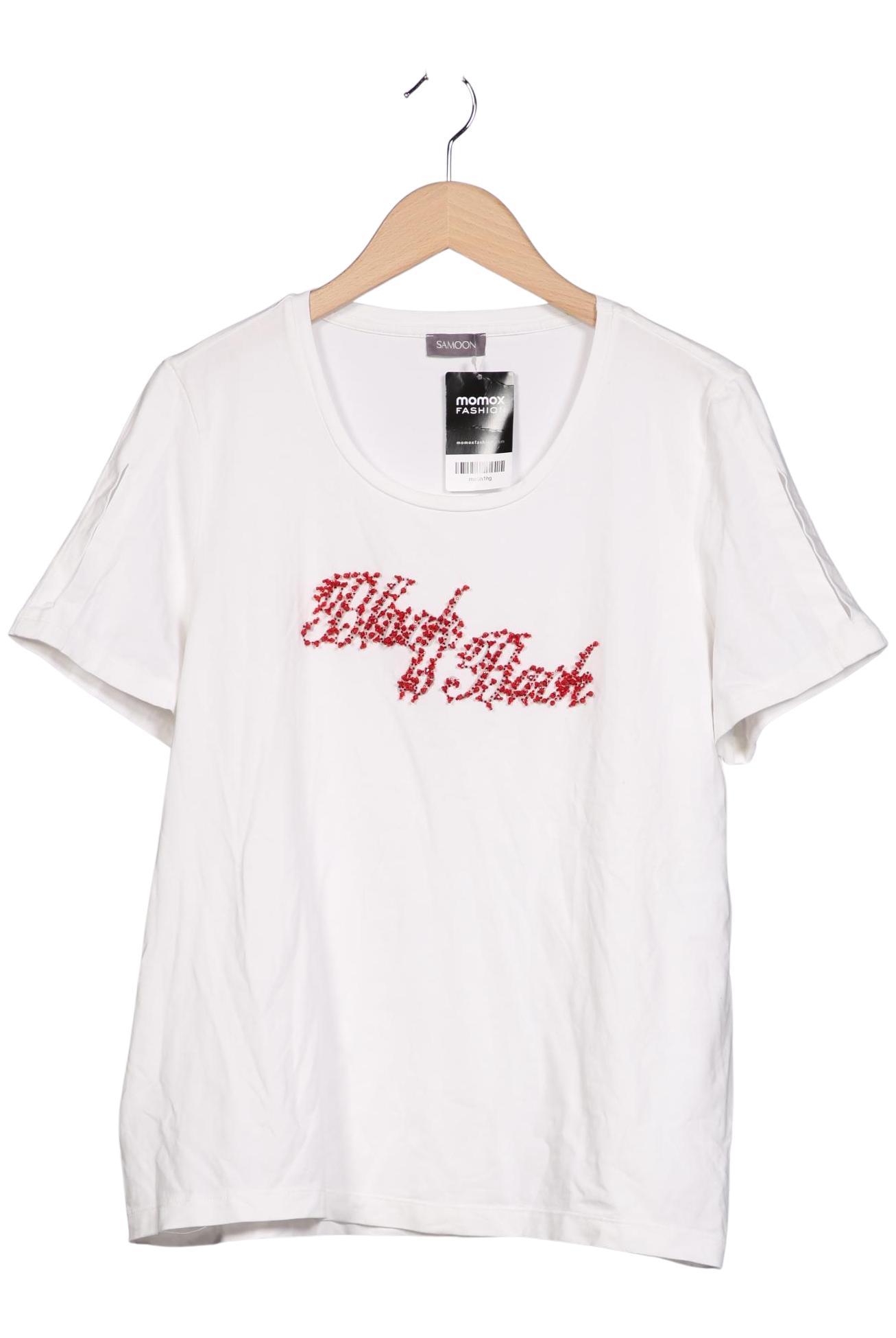 

Samoon by Gerry Weber Damen T-Shirt, weiß, Gr. 44