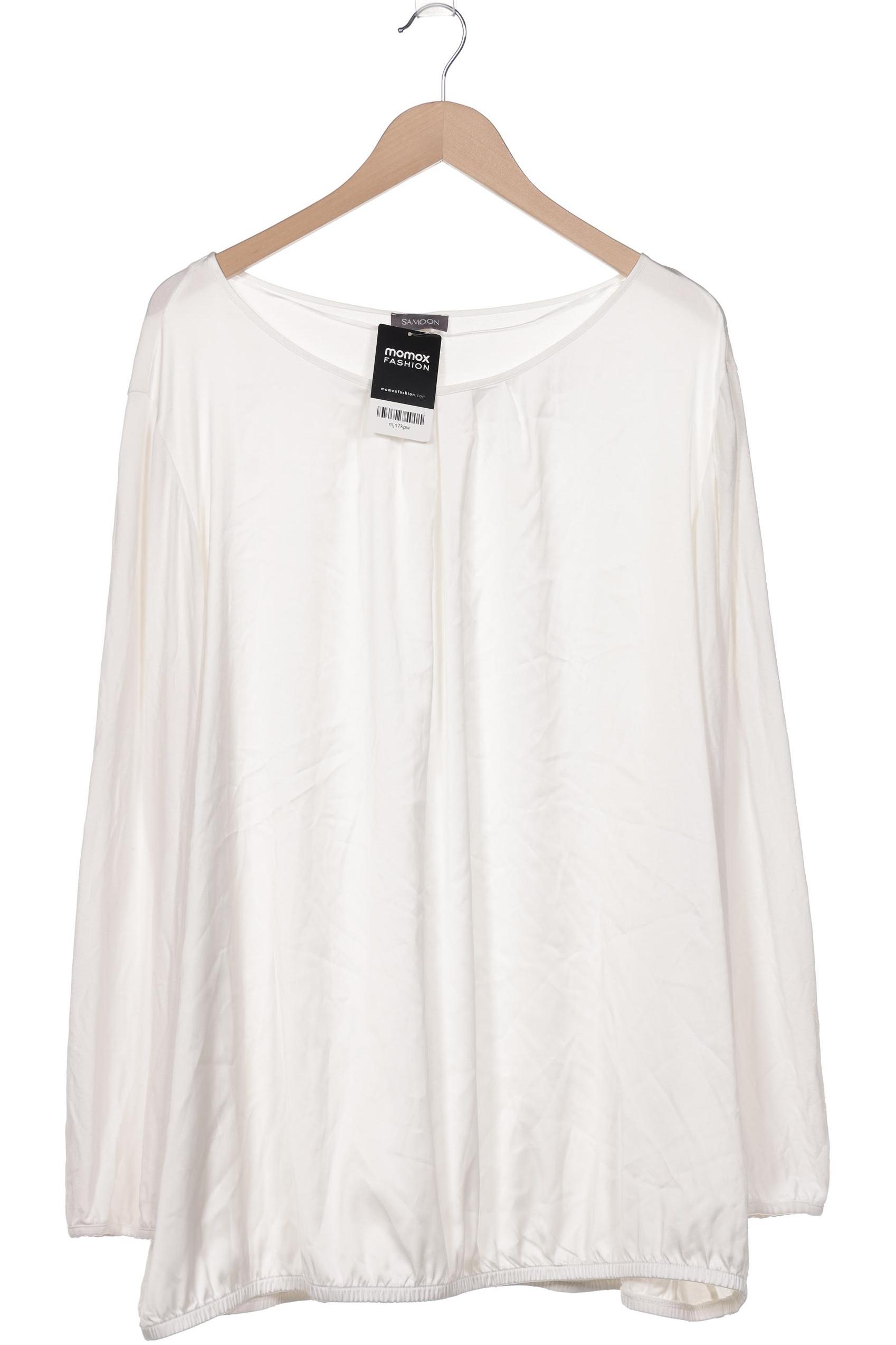 

Samoon by Gerry Weber Damen Langarmshirt, weiß, Gr. 56
