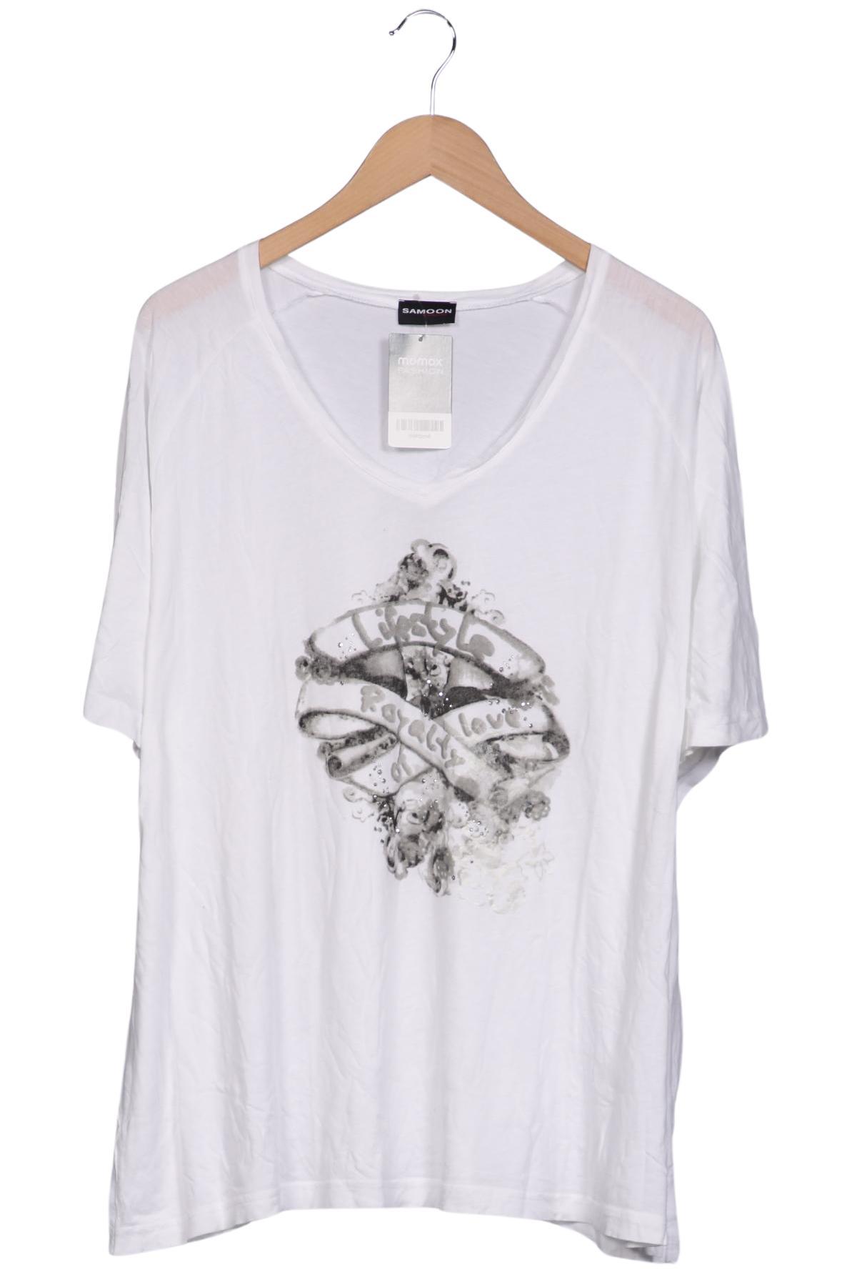 

Samoon by Gerry Weber Damen T-Shirt, weiß, Gr. 54