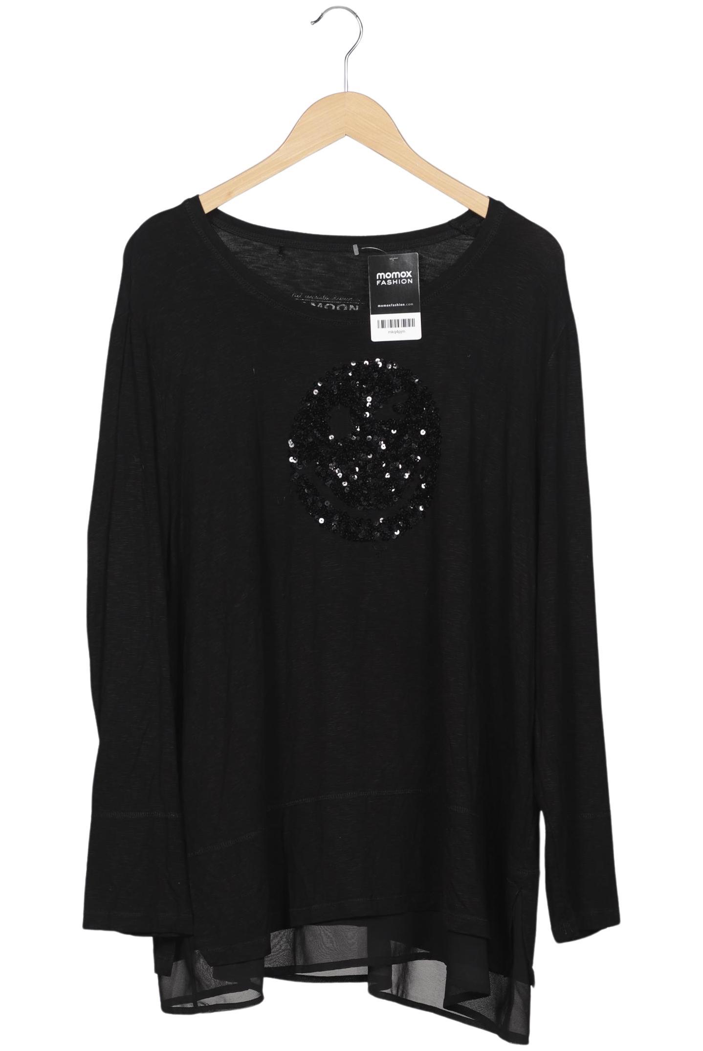 

Samoon by Gerry Weber Damen Langarmshirt, schwarz, Gr. 48