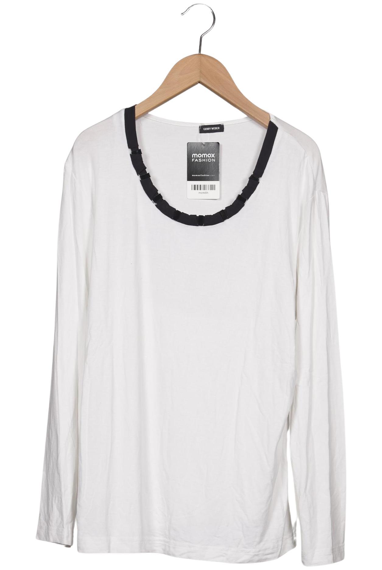 

Samoon by Gerry Weber Damen Langarmshirt, weiß, Gr. 42