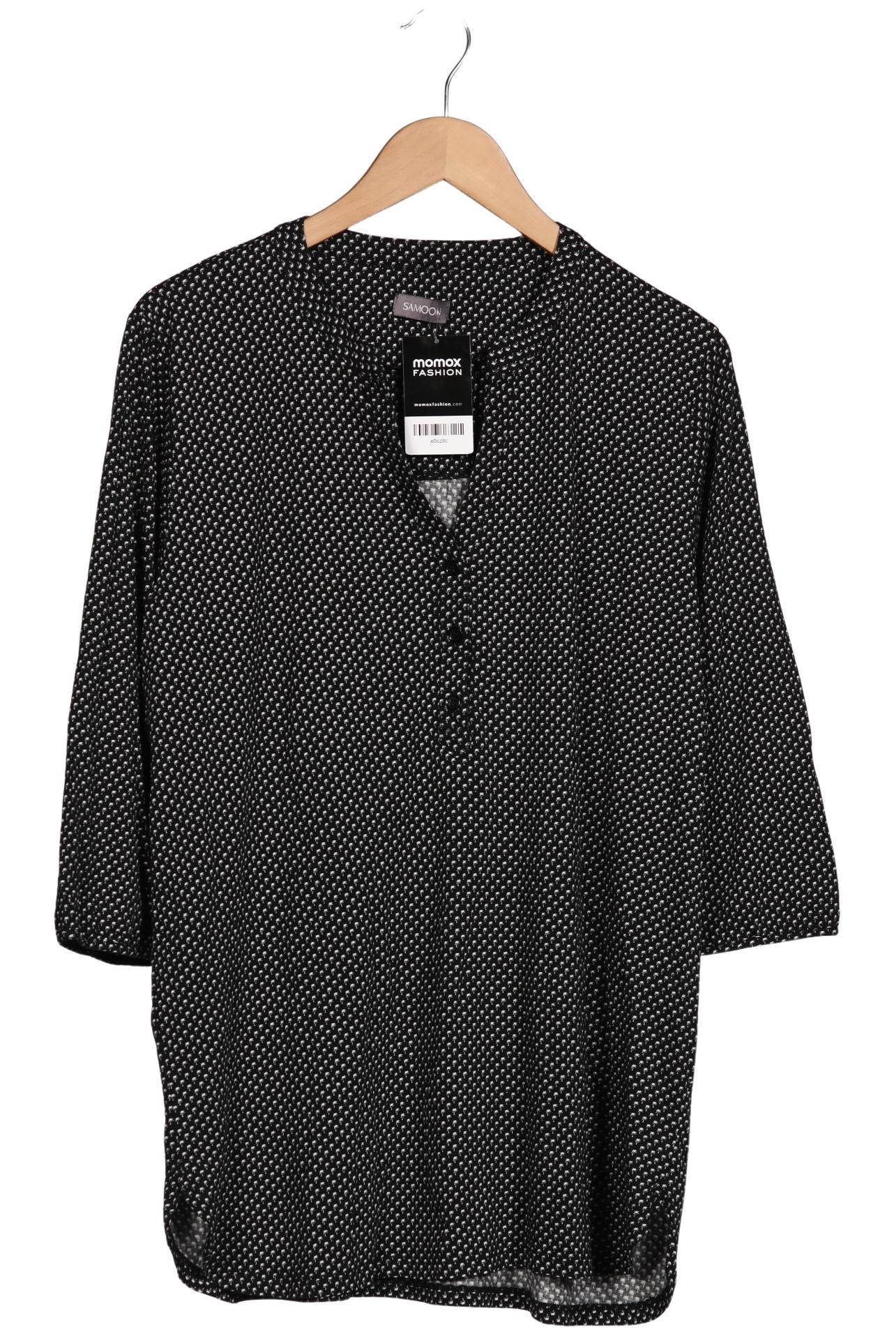 

Samoon by Gerry Weber Damen Langarmshirt, schwarz, Gr. 48