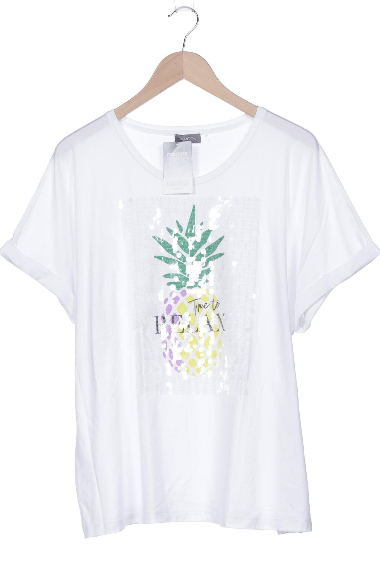 

Samoon by Gerry Weber Damen T-Shirt, weiß, Gr. 48