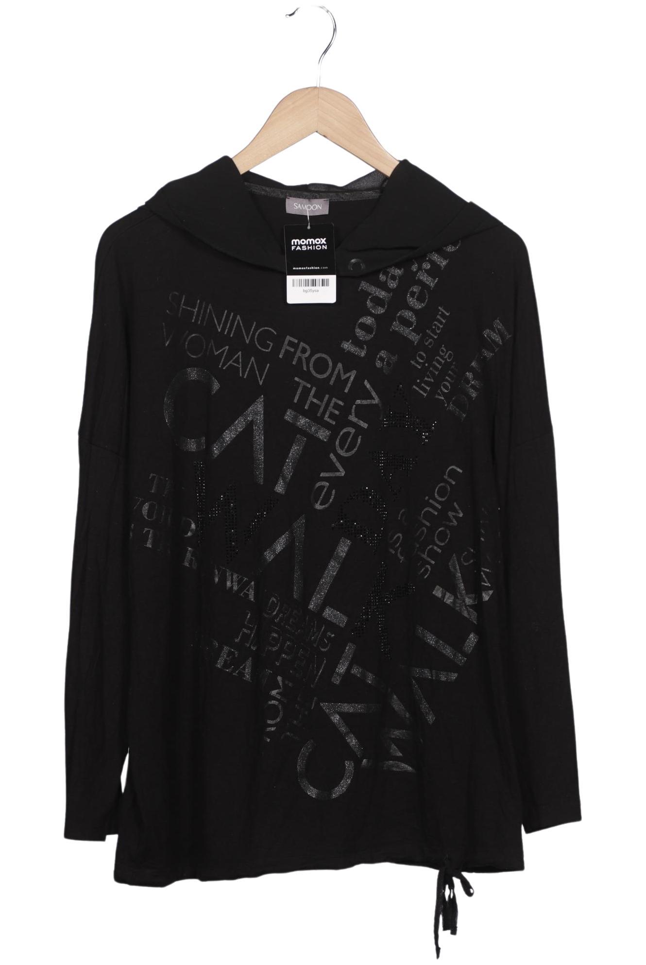 

Samoon by Gerry Weber Damen Langarmshirt, schwarz, Gr. 46