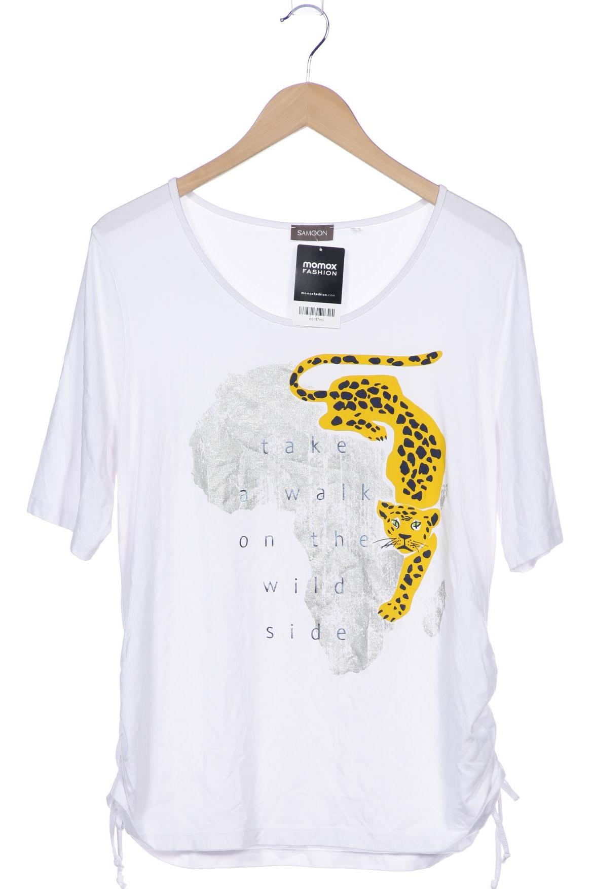 

Samoon by Gerry Weber Damen T-Shirt, weiß, Gr. 44