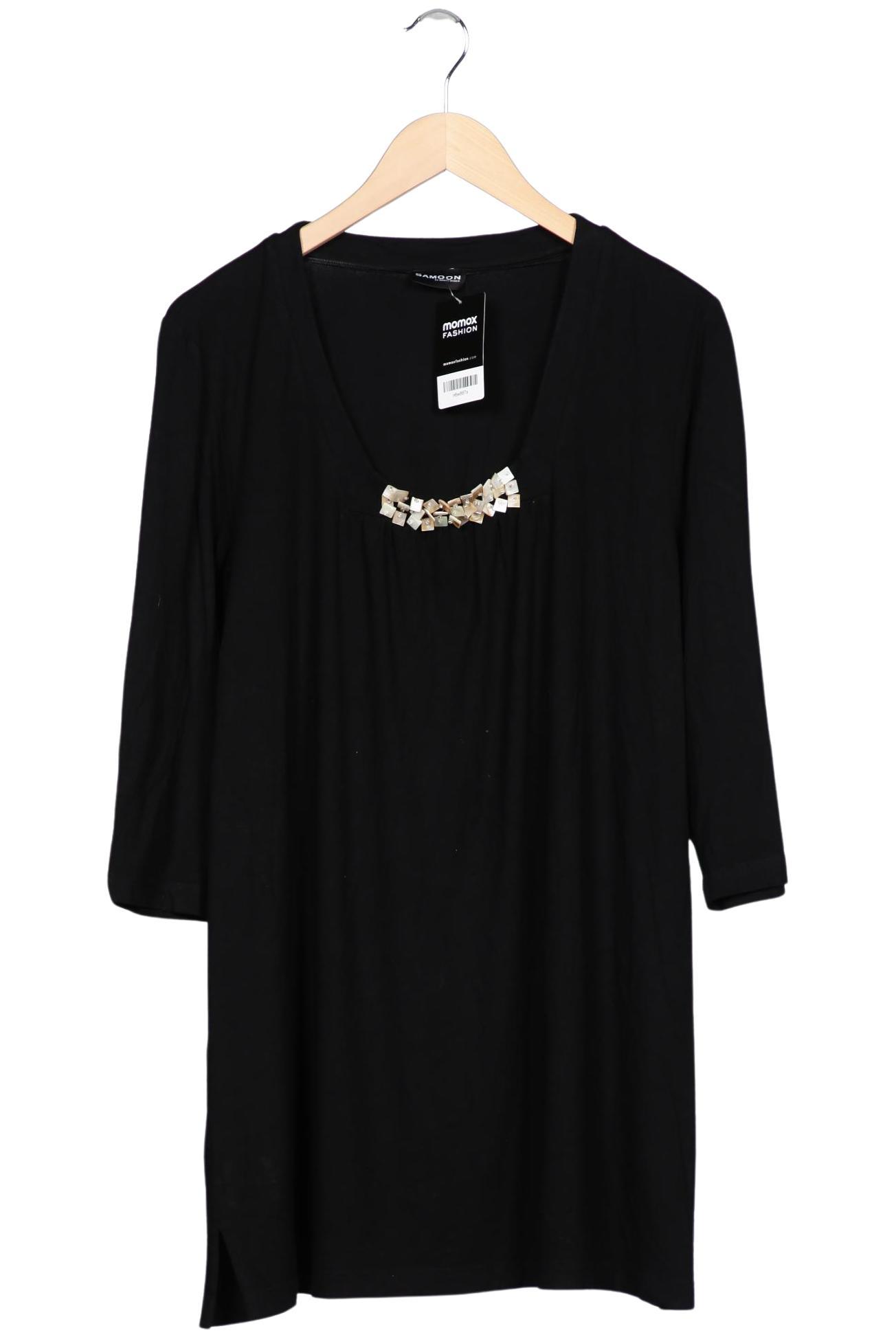 

Samoon by Gerry Weber Damen Langarmshirt, schwarz, Gr. 46