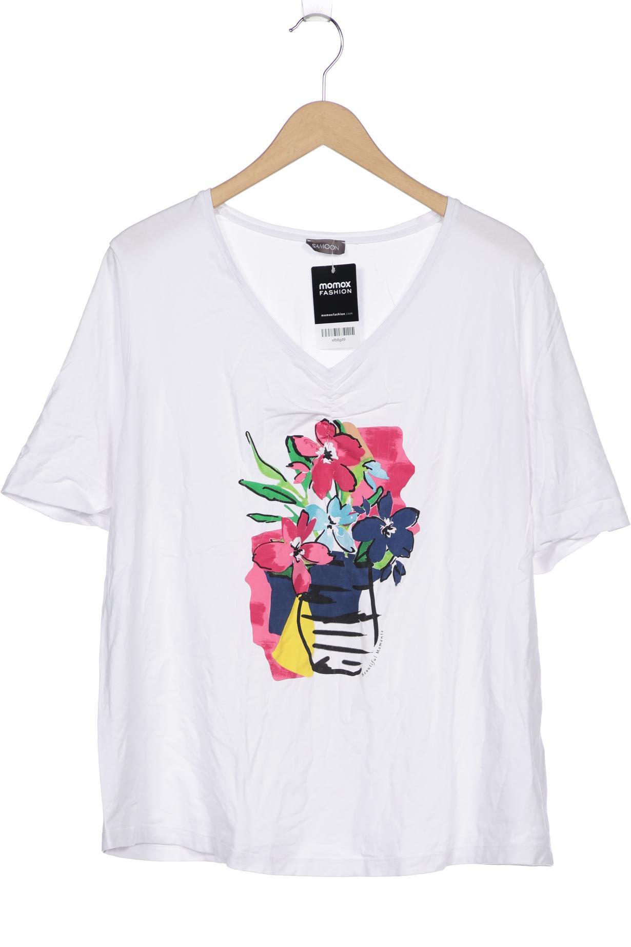 

Samoon by Gerry Weber Damen T-Shirt, weiß, Gr. 48