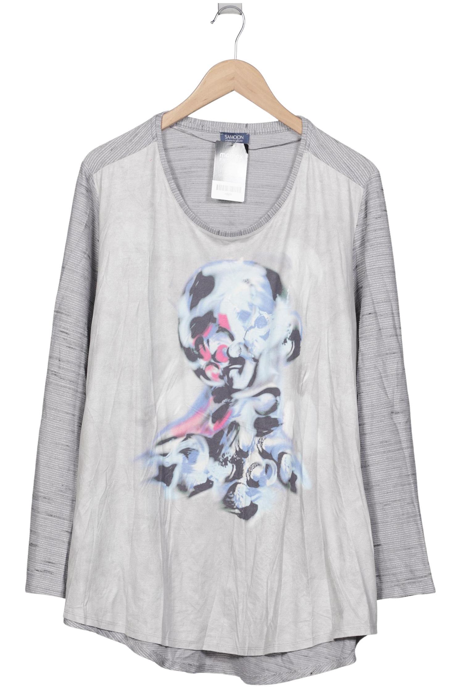 

Samoon by Gerry Weber Damen Langarmshirt, grau, Gr. 50