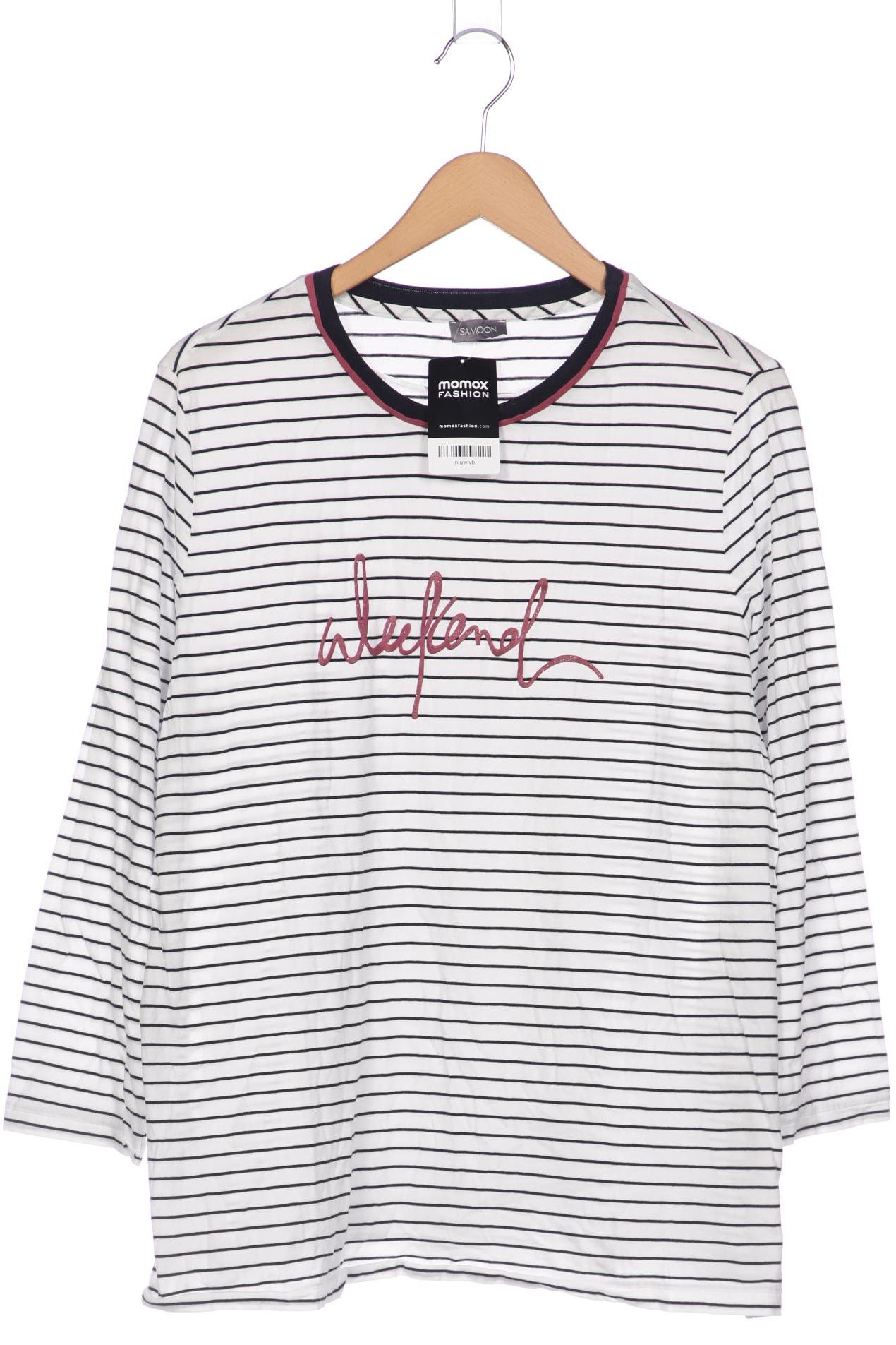 

Samoon by Gerry Weber Damen Langarmshirt, weiß, Gr. 44
