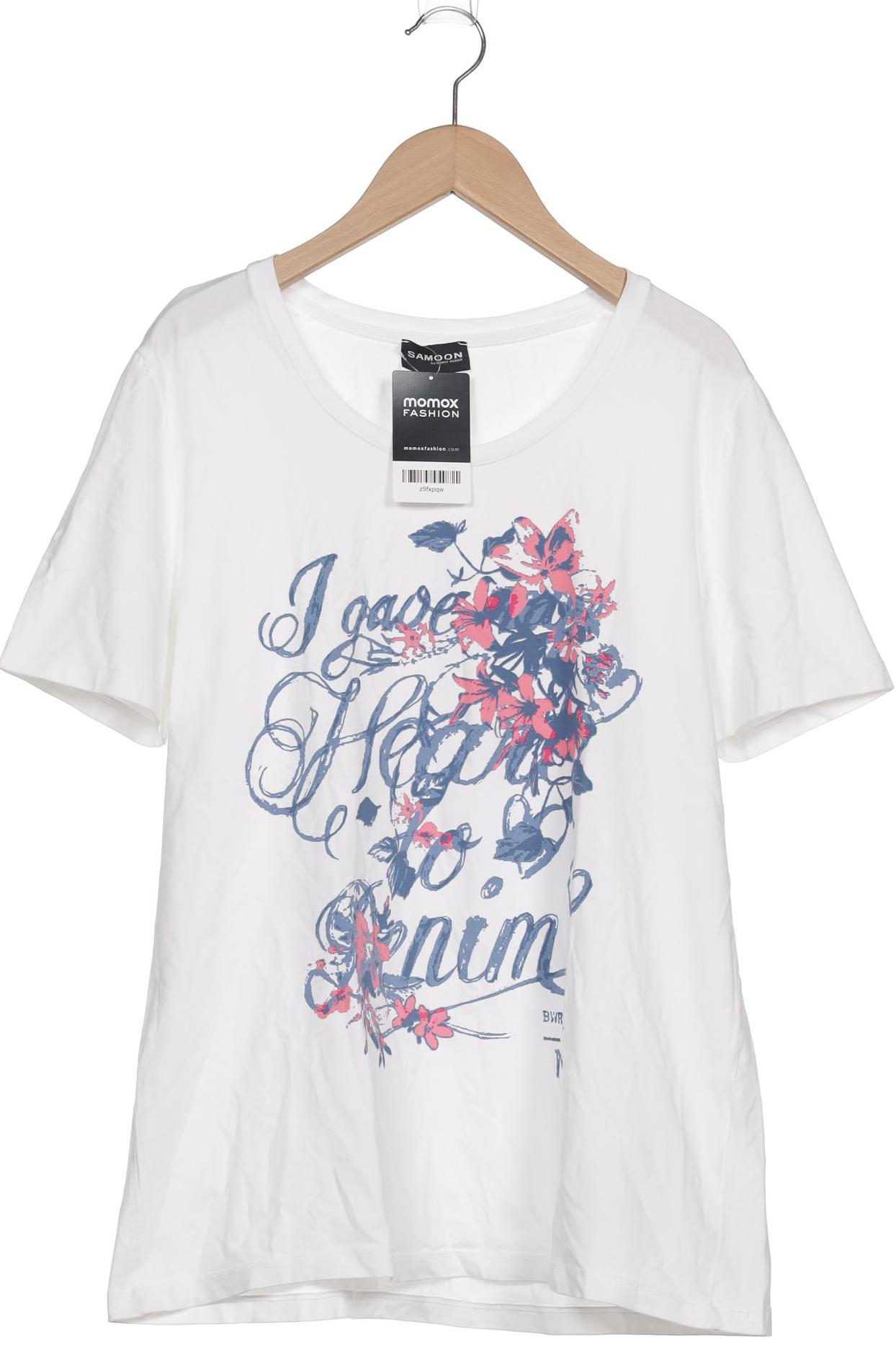 

Samoon by Gerry Weber Damen T-Shirt, weiß, Gr. 46