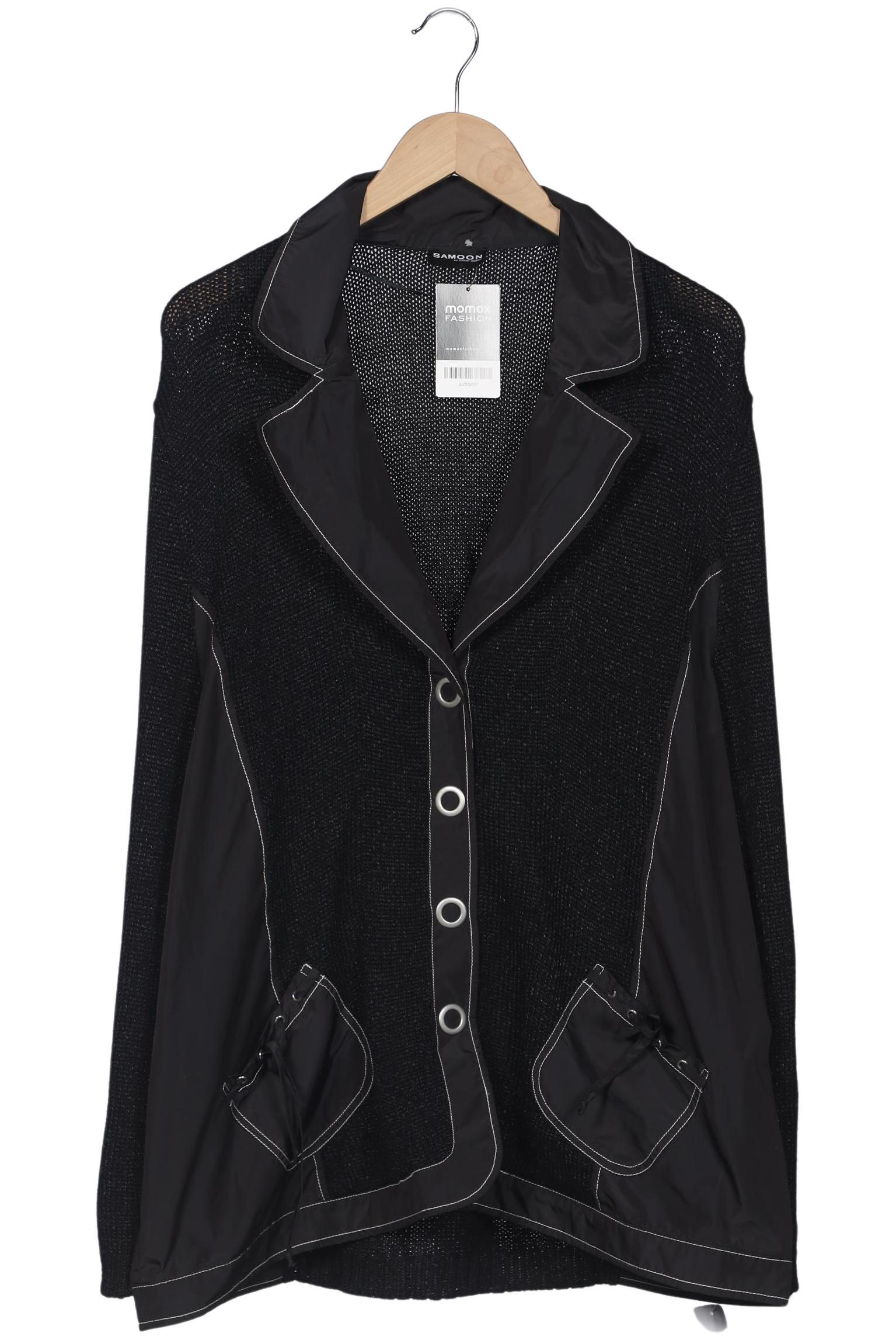 

Samoon by Gerry Weber Damen Strickjacke, schwarz, Gr. 52