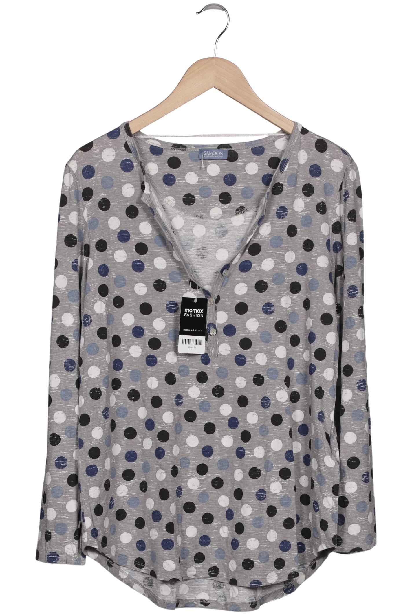 Thumbnail - Samoon by Gerry Weber Damen Langarmshirt, grau, Gr. 42