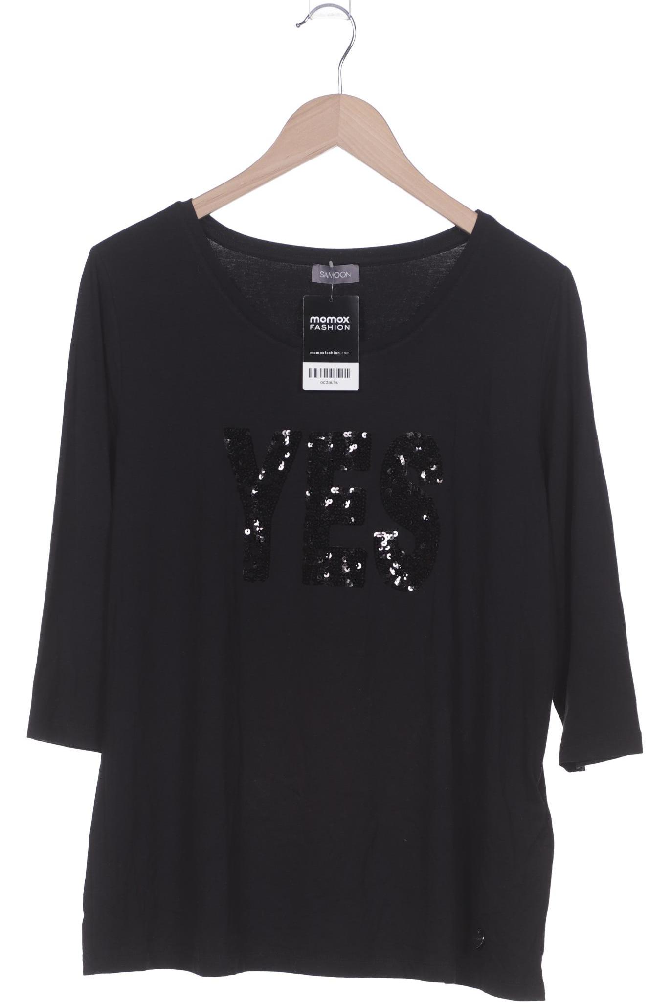 

Samoon by Gerry Weber Damen Langarmshirt, schwarz, Gr. 40