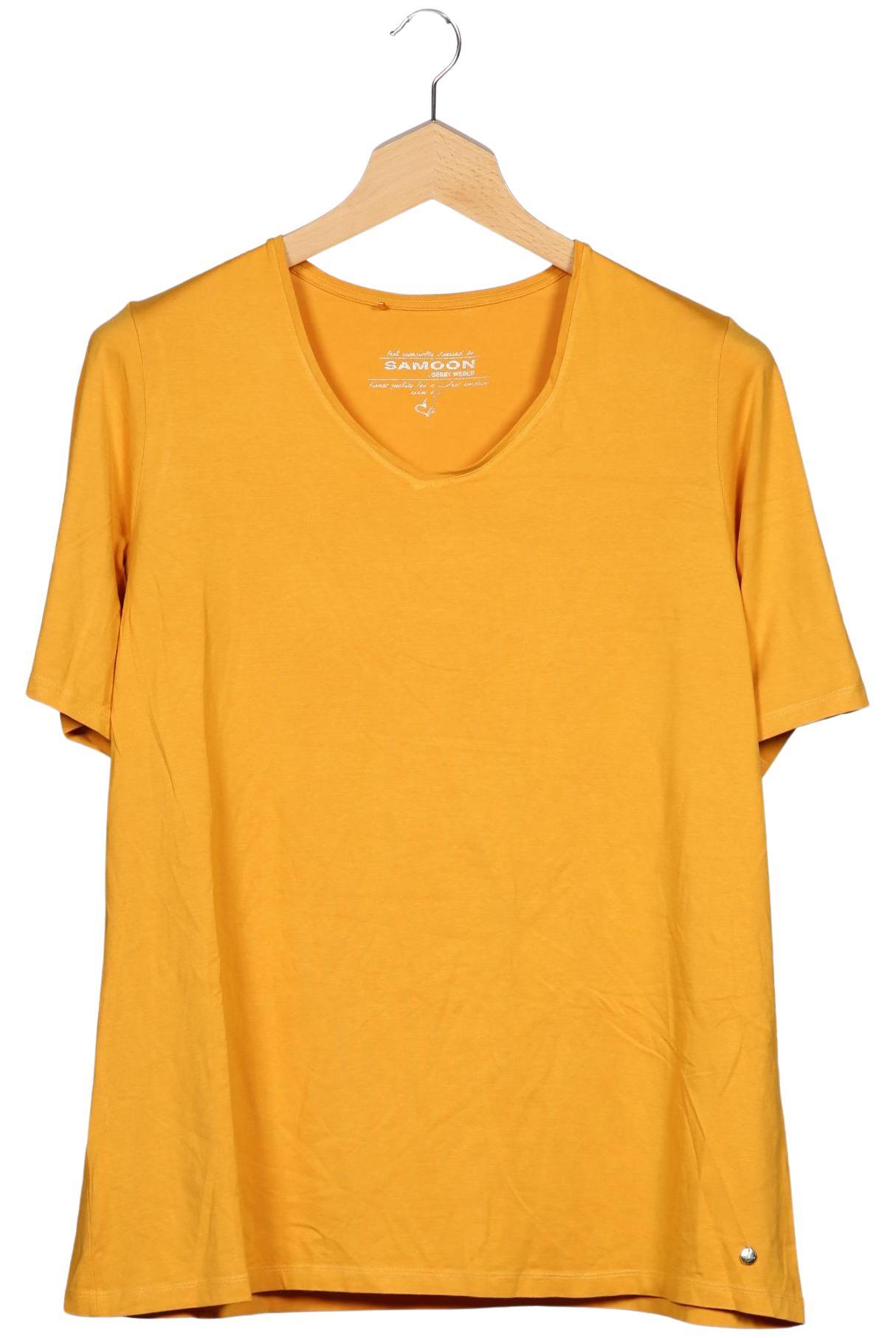

Samoon by Gerry Weber Damen T-Shirt, gelb, Gr. 48