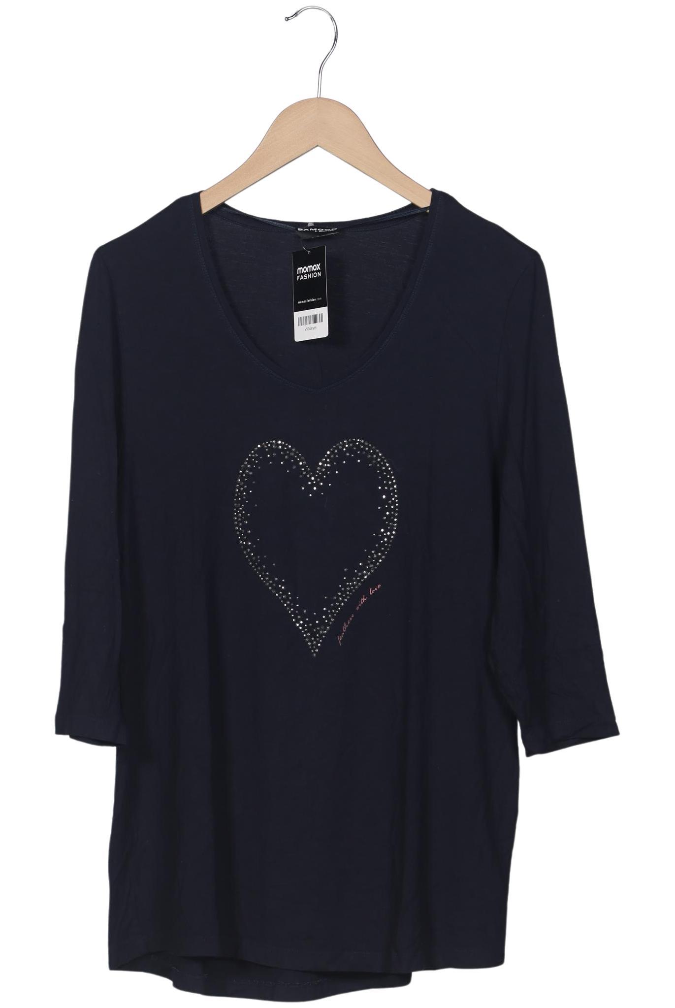 

Samoon by Gerry Weber Damen Langarmshirt, marineblau, Gr. 48