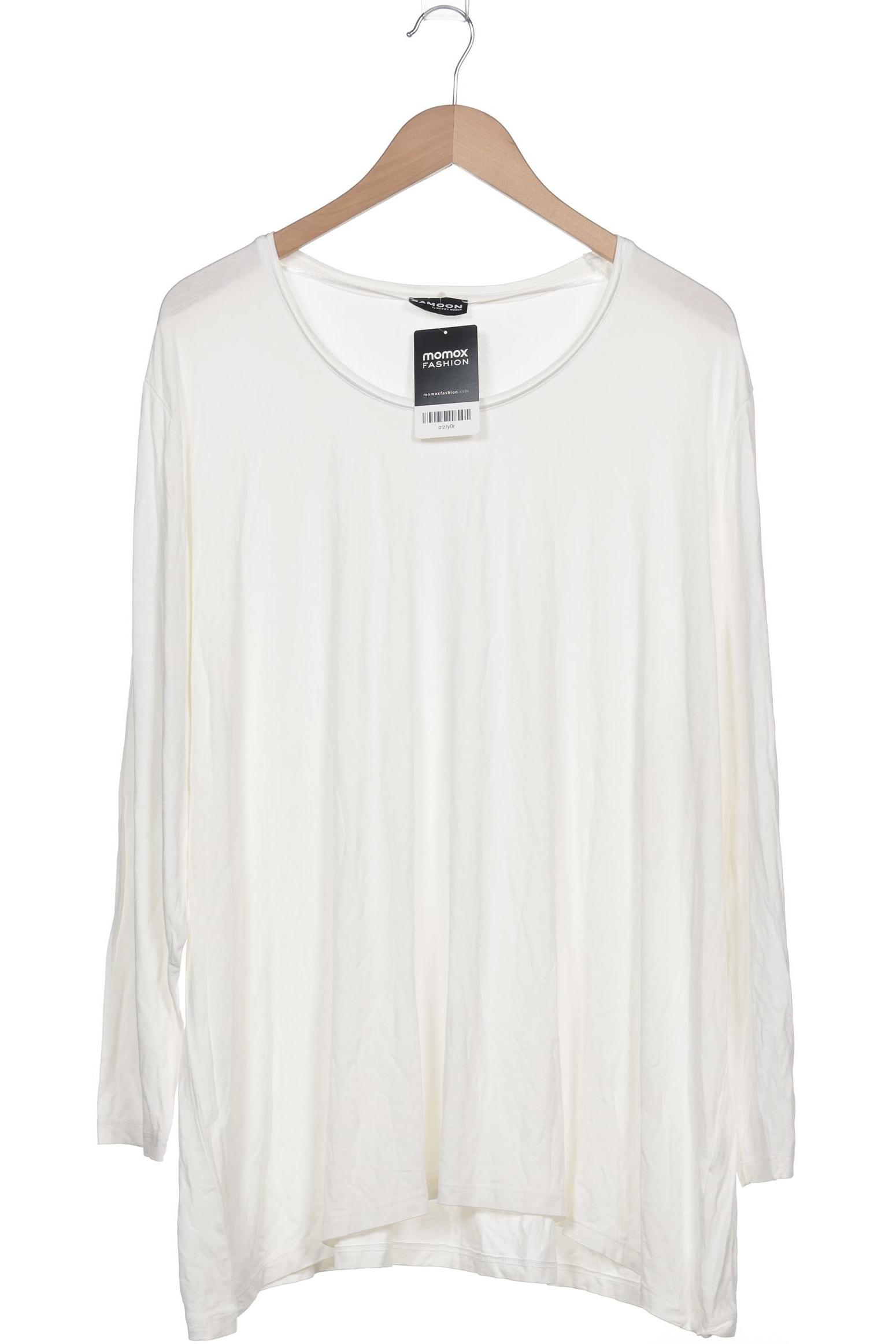 

Samoon by Gerry Weber Damen Langarmshirt, weiß, Gr. 54