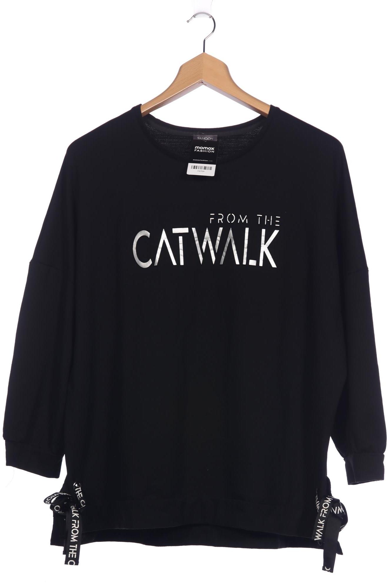 

Samoon by Gerry Weber Damen Sweatshirt, schwarz, Gr. 48