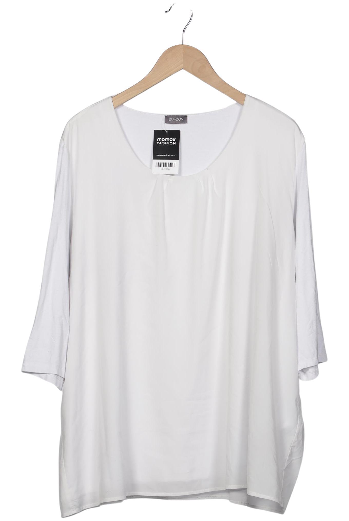 

Samoon by Gerry Weber Damen Langarmshirt, weiß, Gr. 52