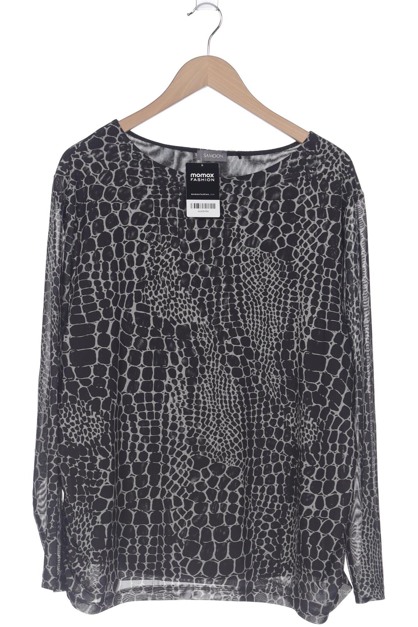 

Samoon by Gerry Weber Damen Langarmshirt, schwarz, Gr. 52