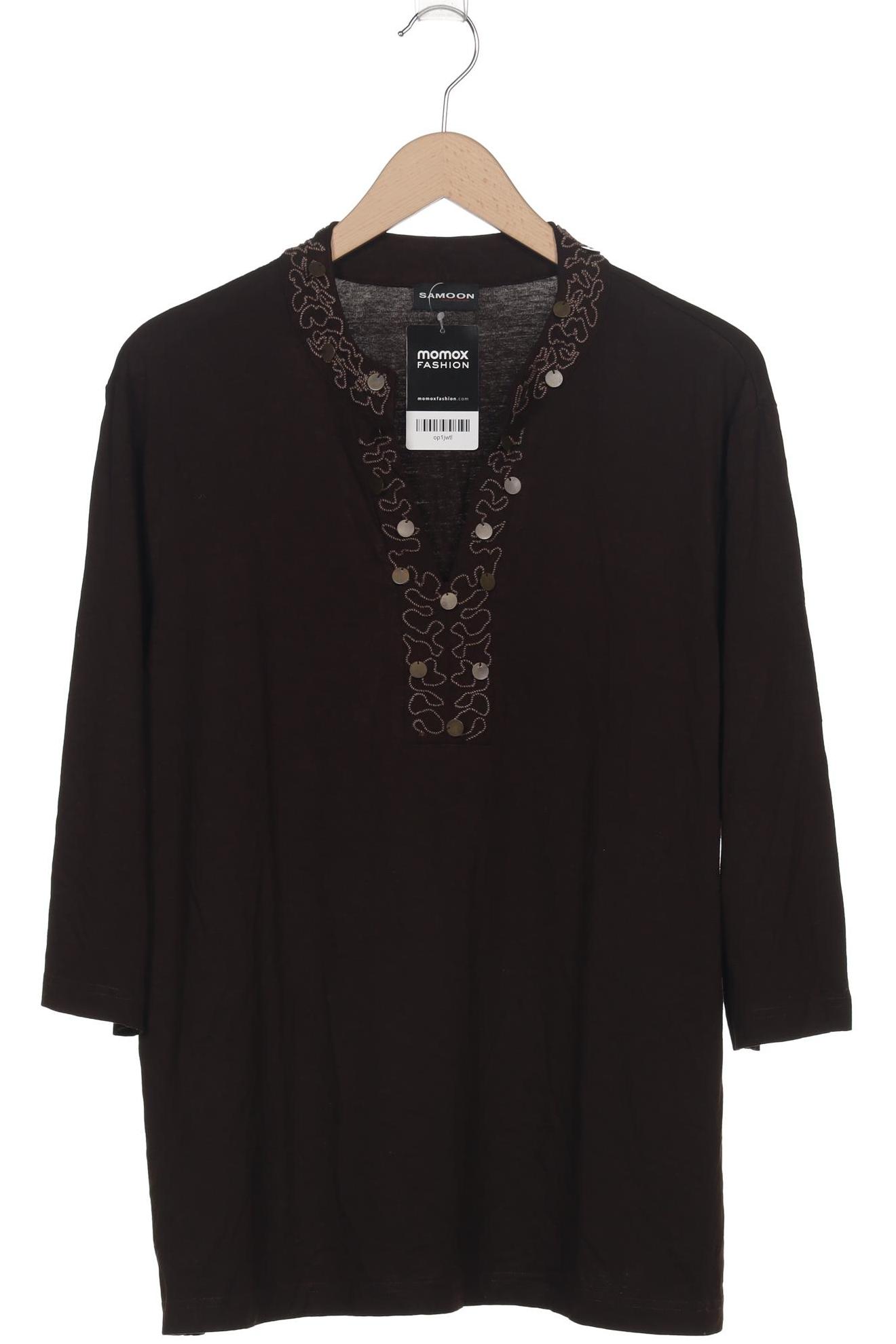 

Samoon by Gerry Weber Damen Langarmshirt, braun, Gr. 48