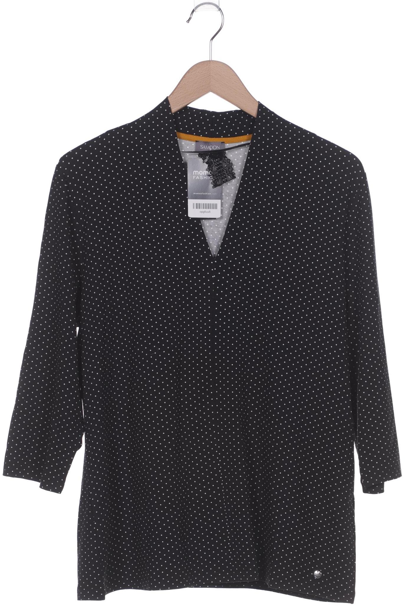 

Samoon by Gerry Weber Damen Langarmshirt, schwarz, Gr. 46