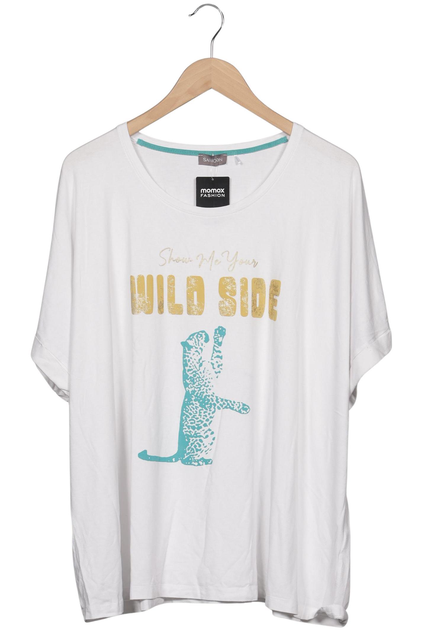 

Samoon by Gerry Weber Damen T-Shirt, weiß, Gr. 52