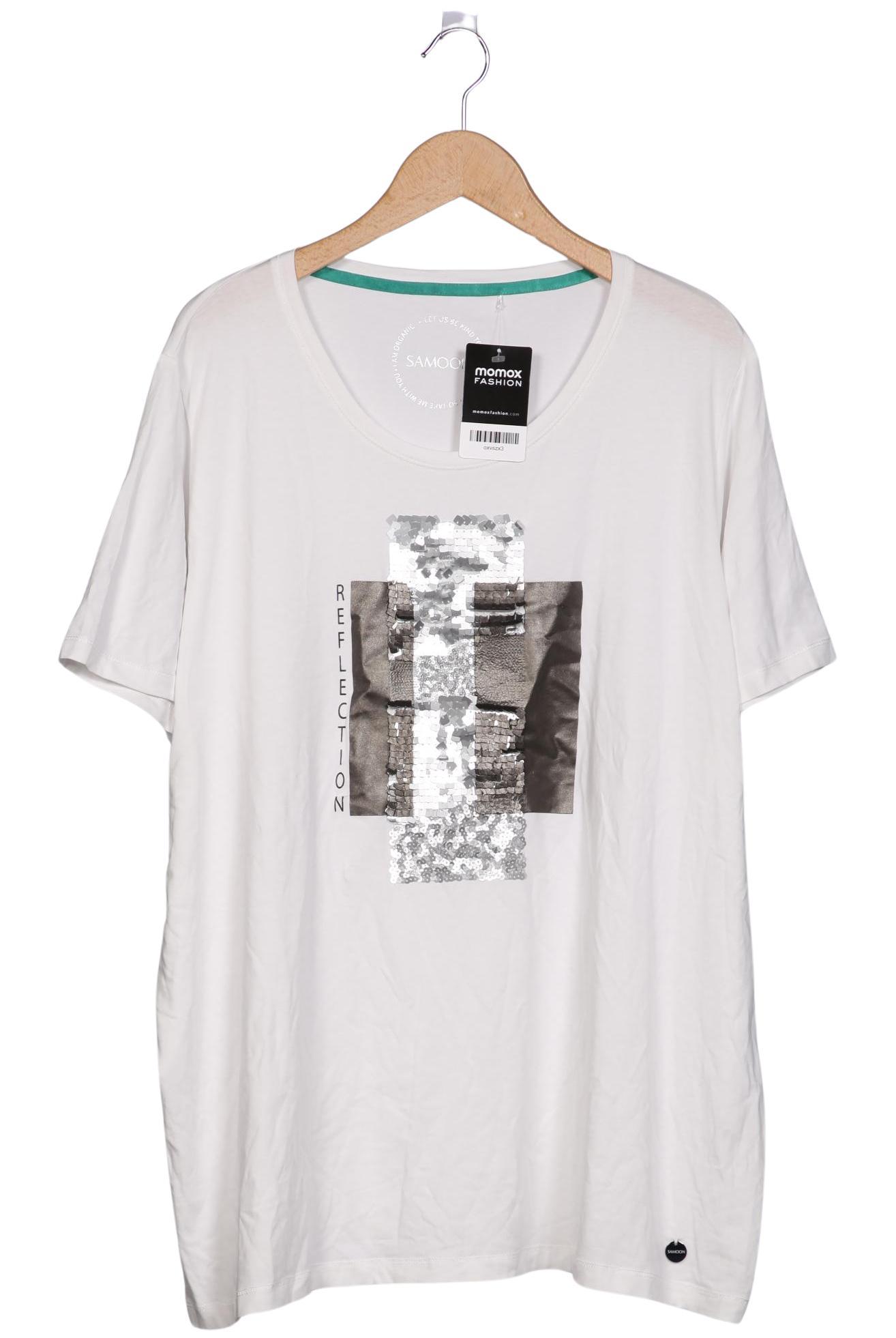 

Samoon by Gerry Weber Damen T-Shirt, weiß, Gr. 52