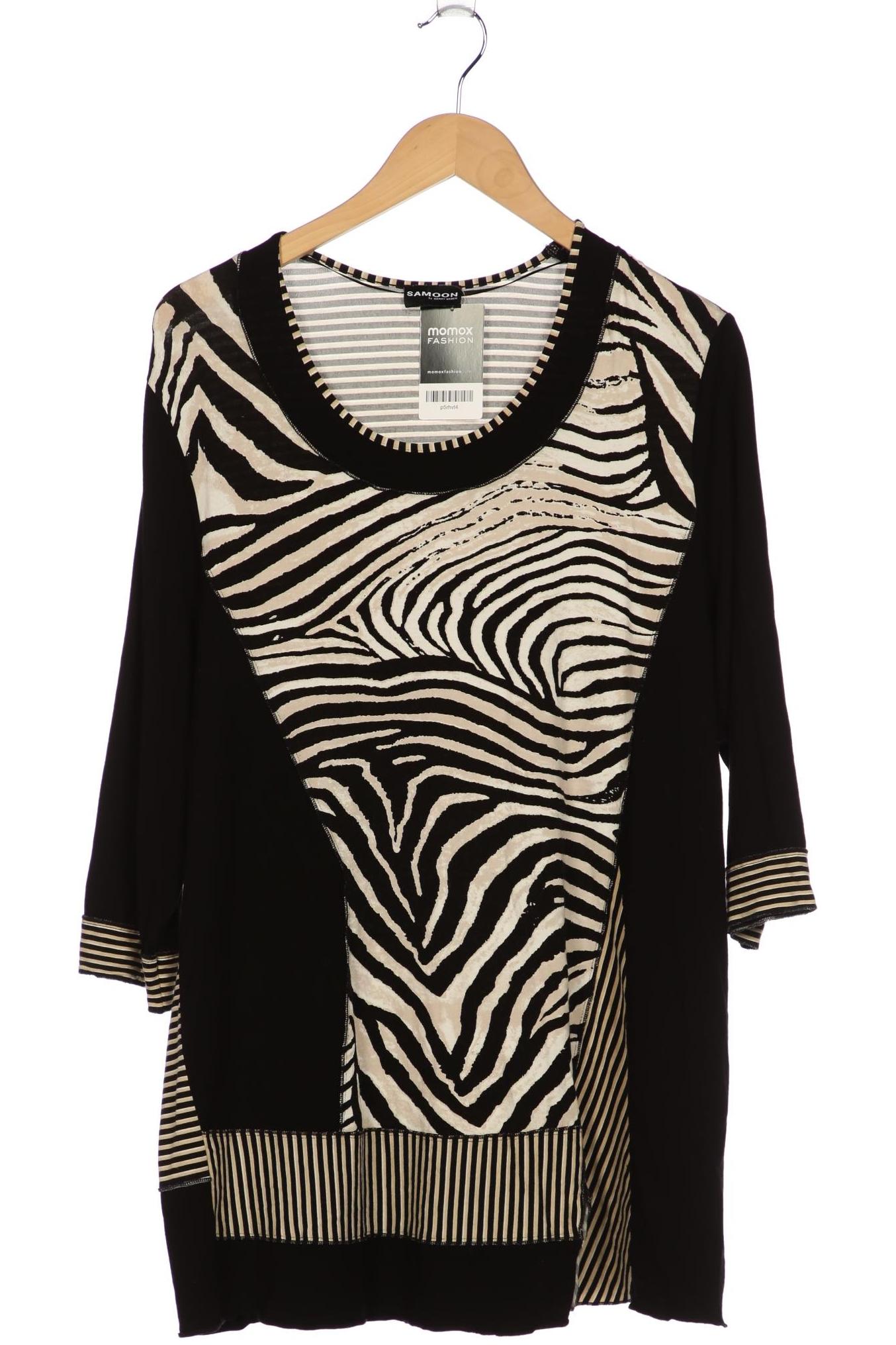 

Samoon by Gerry Weber Damen Langarmshirt, schwarz, Gr. 46