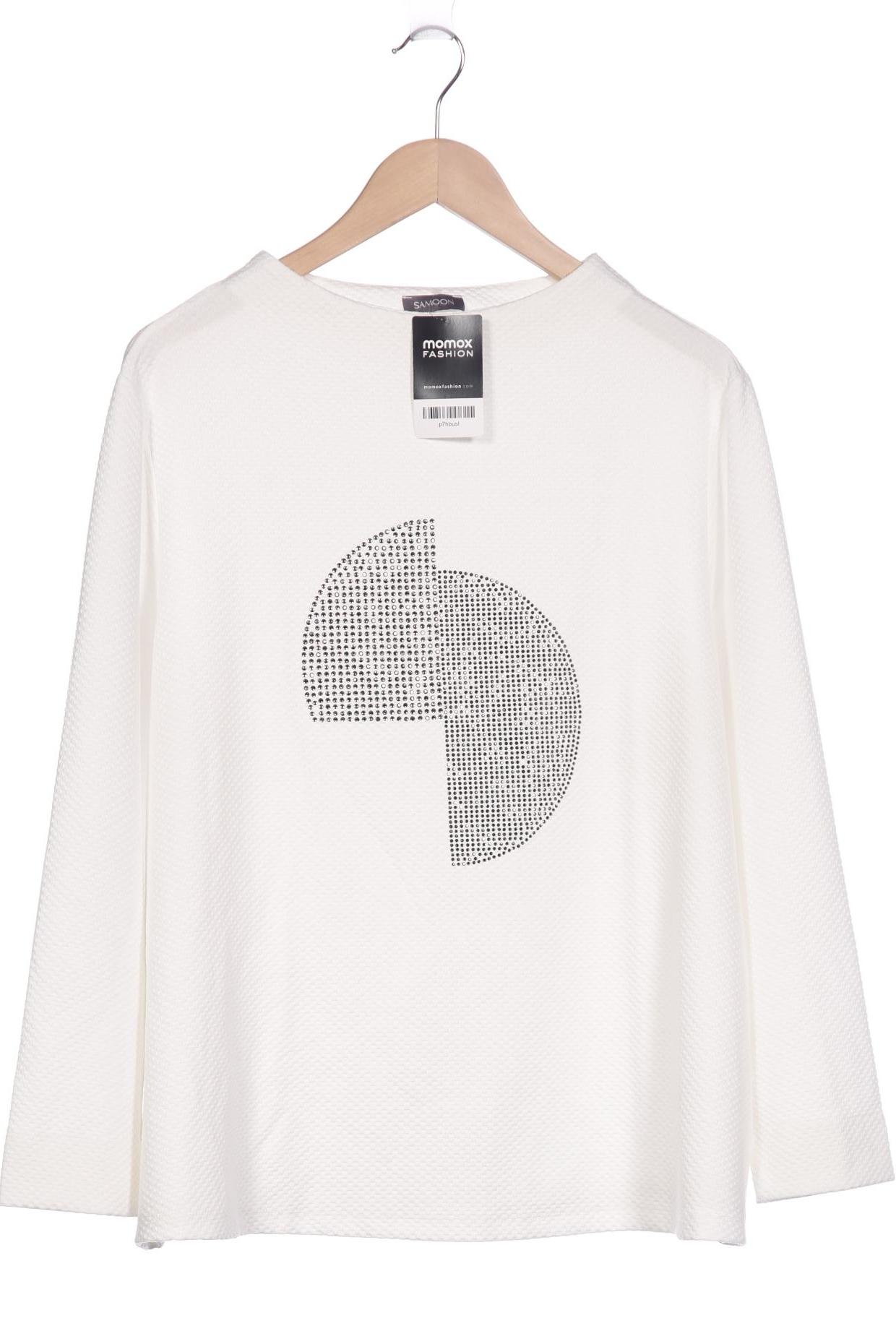 

Samoon by Gerry Weber Damen Sweatshirt, weiß, Gr. 48