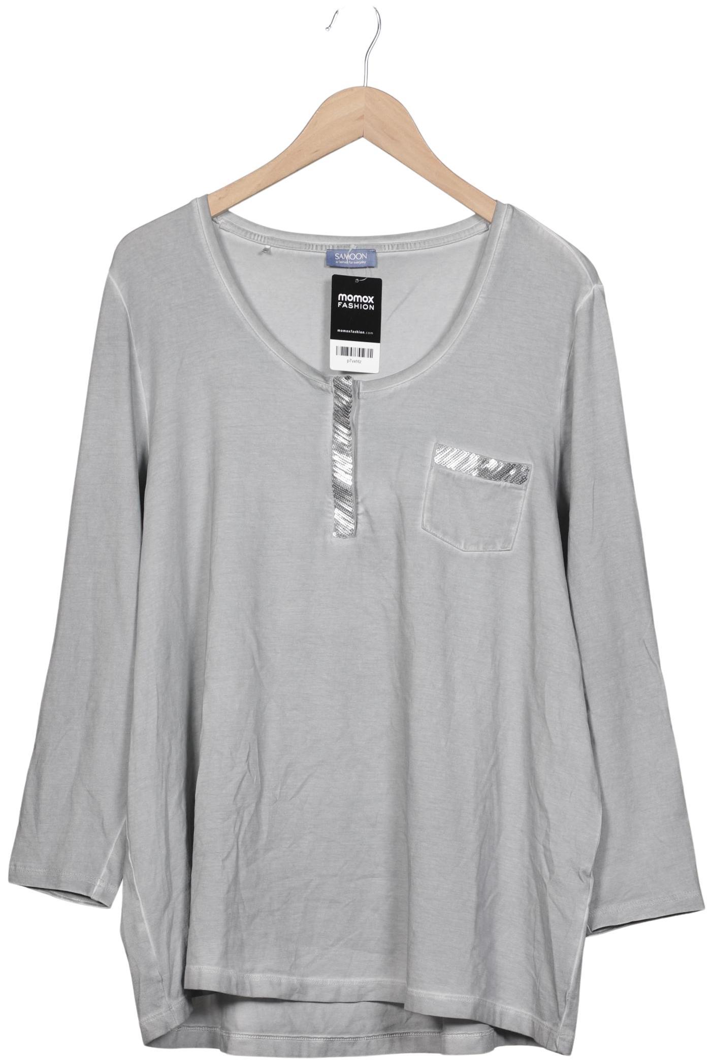 

Samoon by Gerry Weber Damen Langarmshirt, grau, Gr. 52