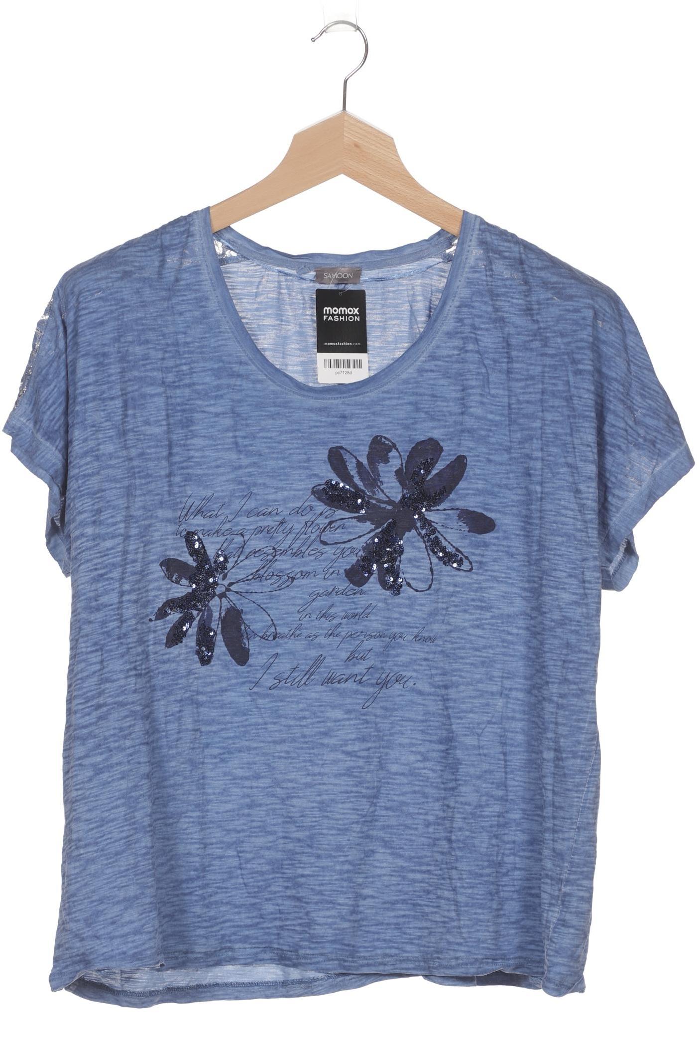 

Samoon by Gerry Weber Damen T-Shirt, blau, Gr. 48