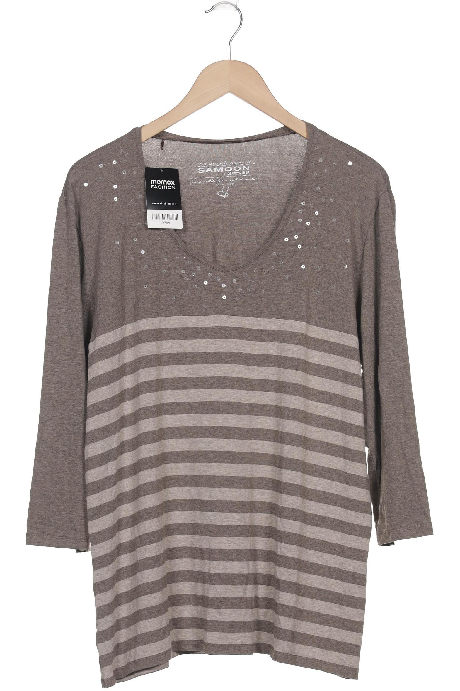 

Samoon by Gerry Weber Damen Langarmshirt, braun, Gr. 48