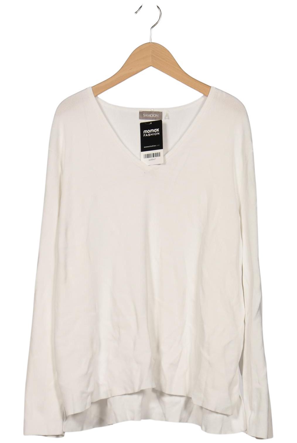 

Samoon by Gerry Weber Damen Langarmshirt, weiß, Gr. 48