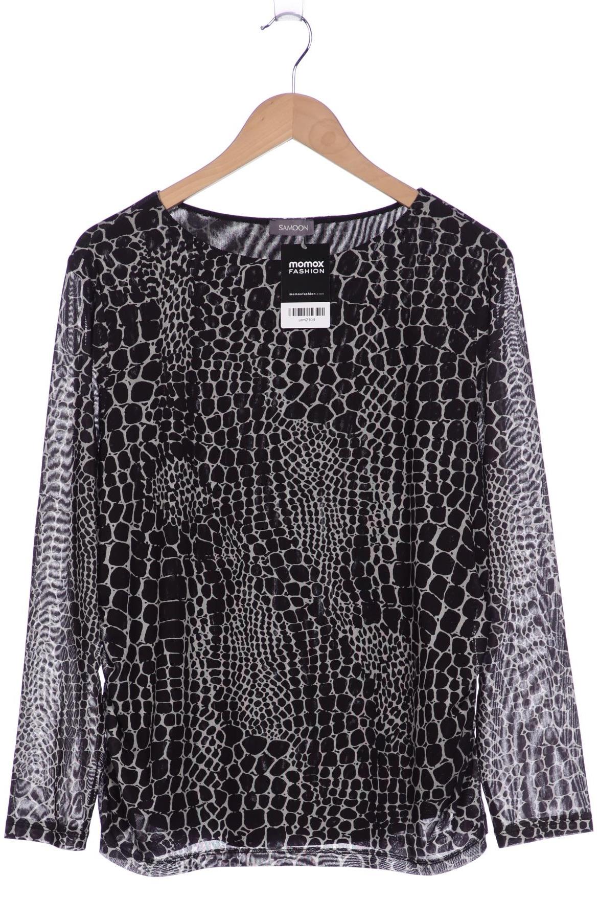 

Samoon by Gerry Weber Damen Langarmshirt, schwarz, Gr. 46