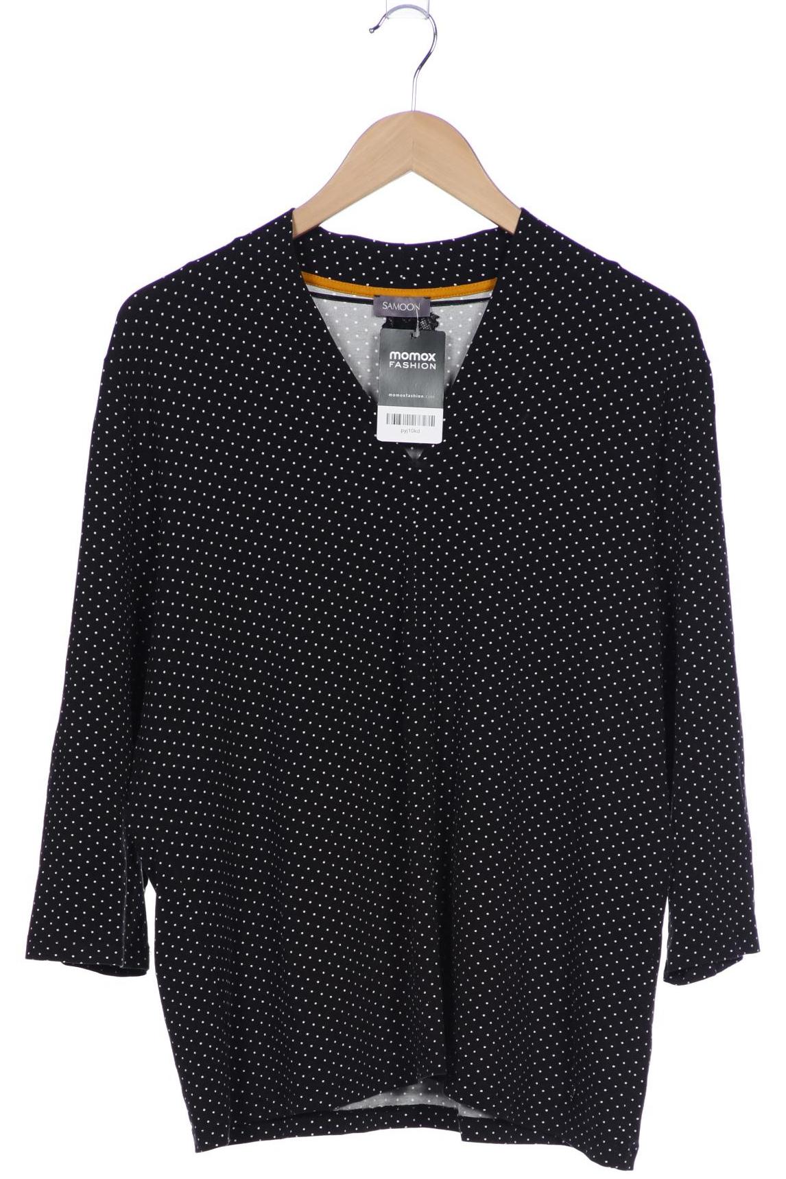 

Samoon by Gerry Weber Damen Langarmshirt, schwarz, Gr. 46