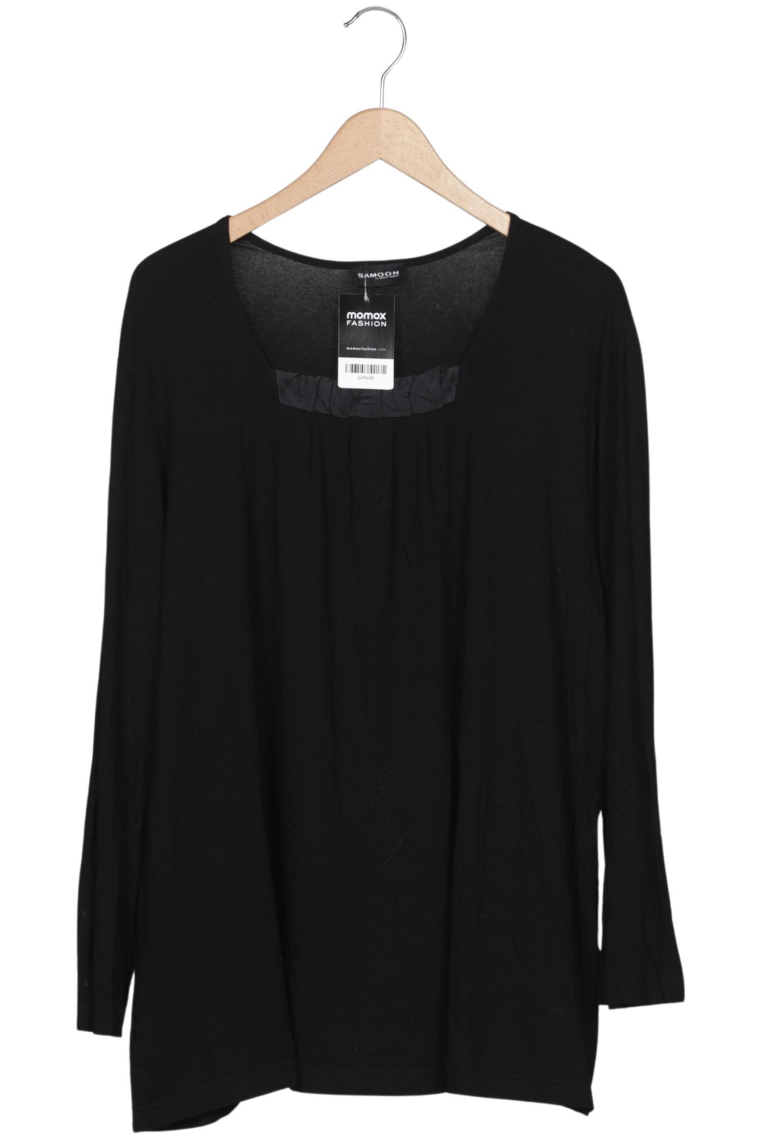 

Samoon by Gerry Weber Damen Langarmshirt, schwarz, Gr. 48