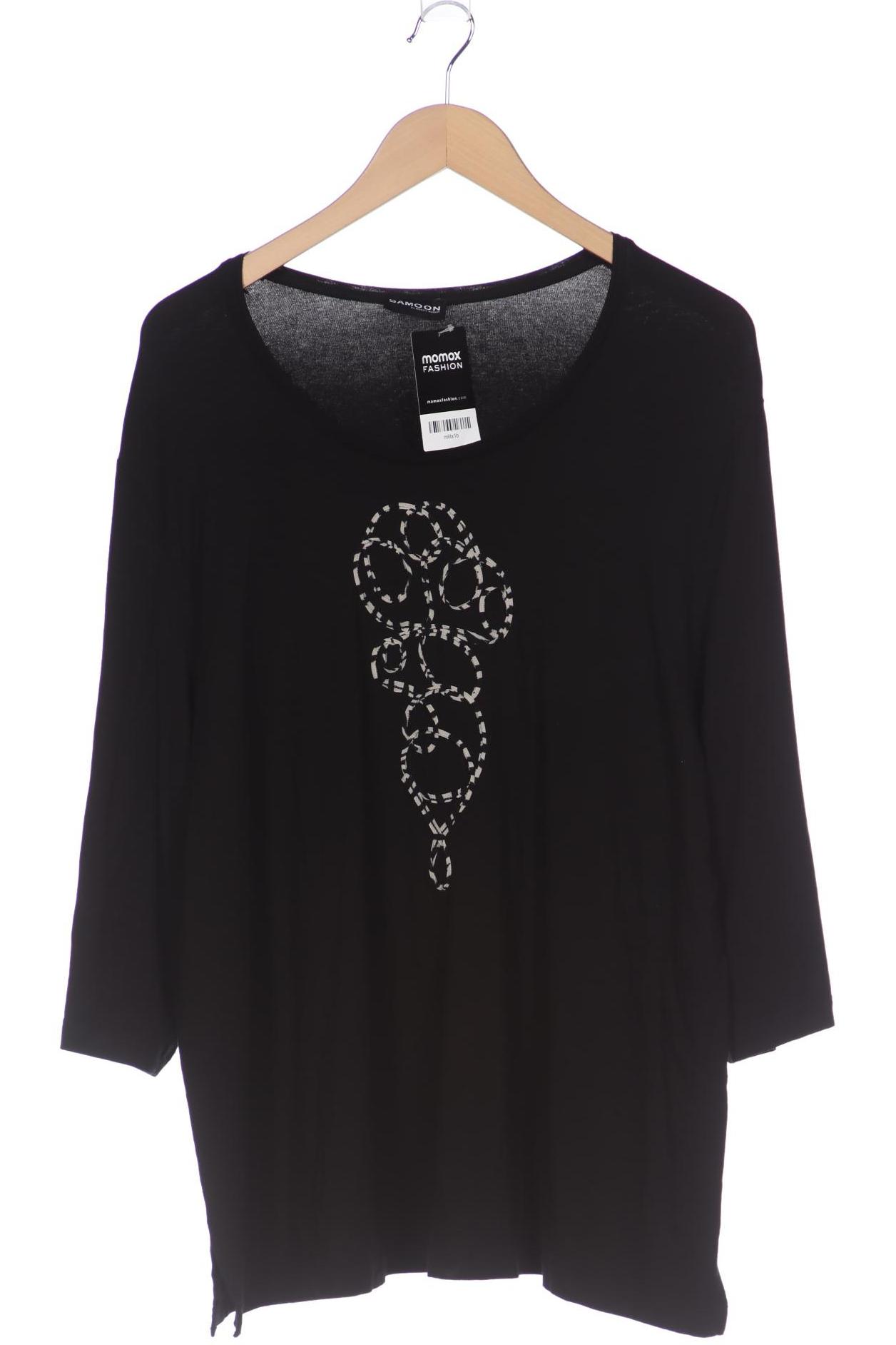 

Samoon by Gerry Weber Damen Langarmshirt, schwarz, Gr. 52