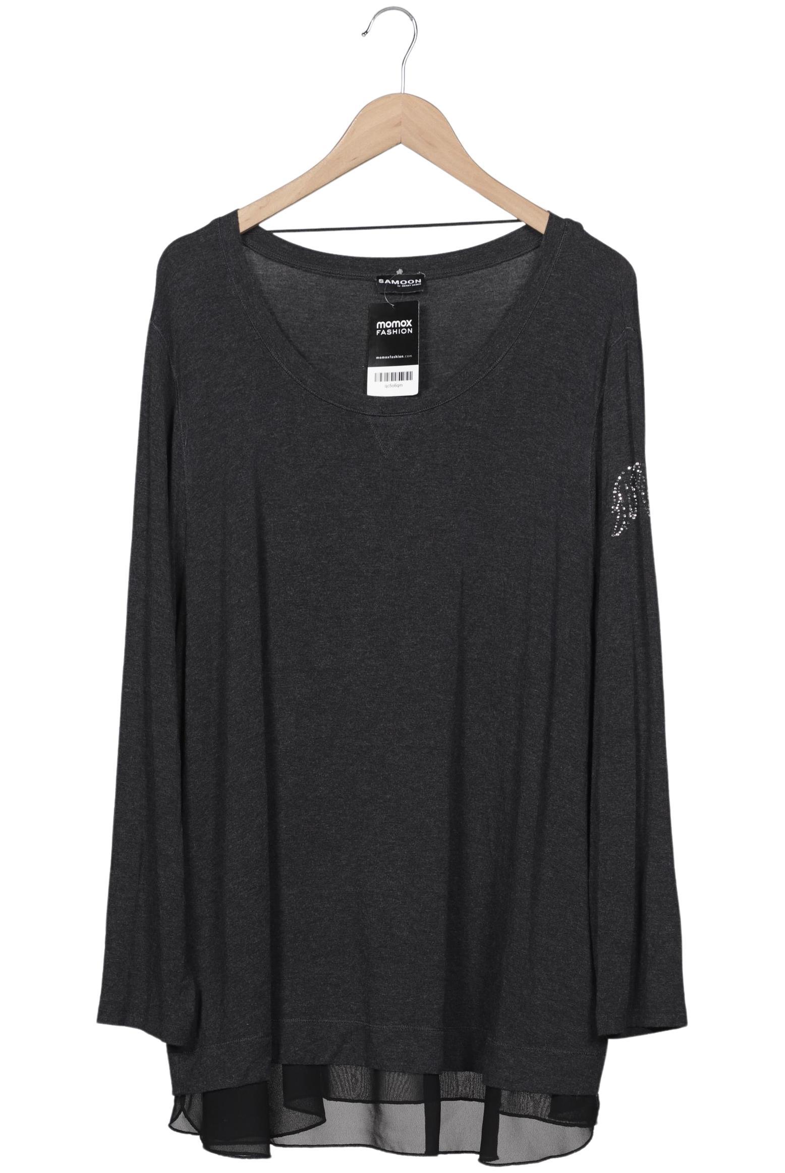 

Samoon by Gerry Weber Damen Langarmshirt, grau, Gr. 52