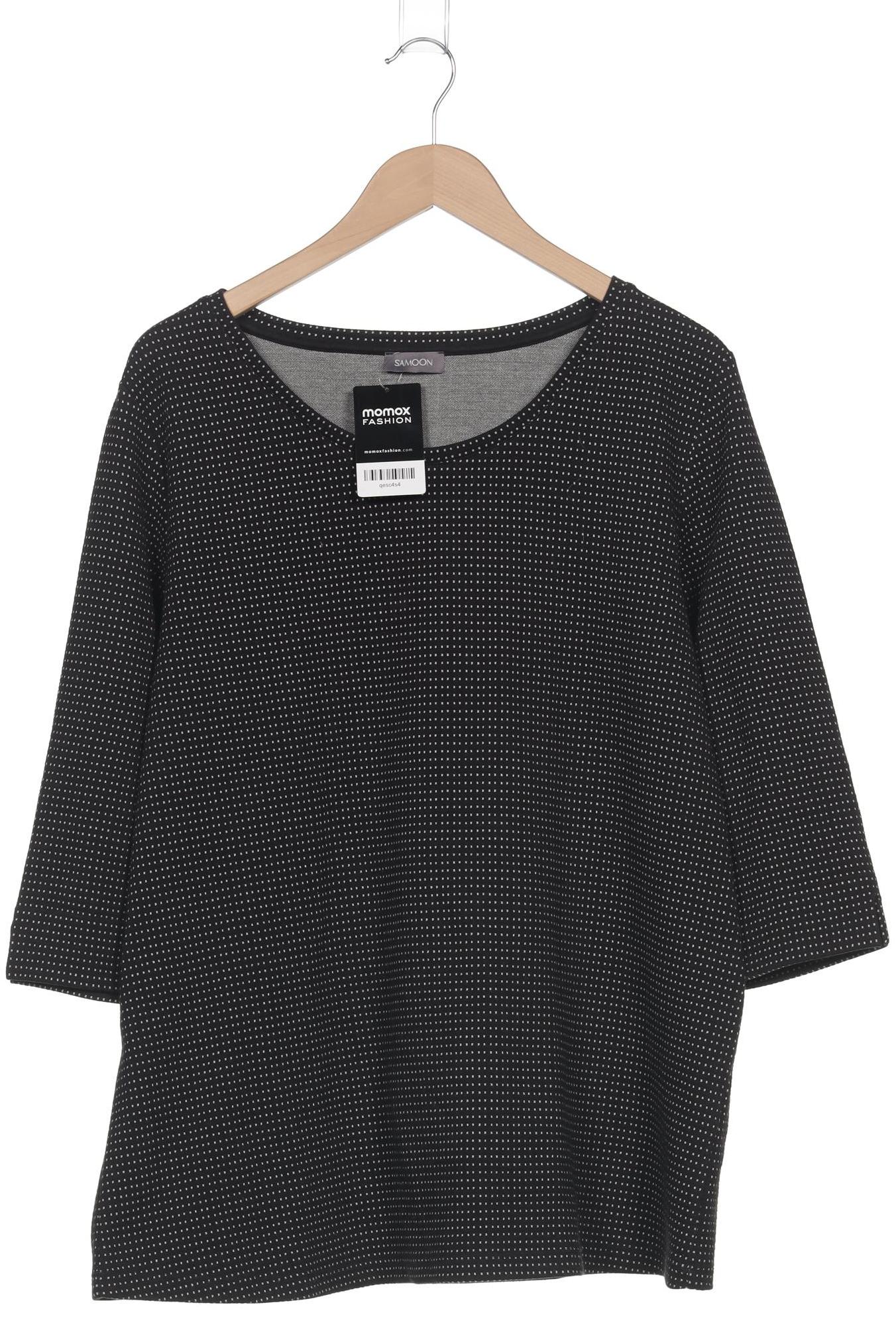 

Samoon by Gerry Weber Damen Langarmshirt, schwarz, Gr. 48