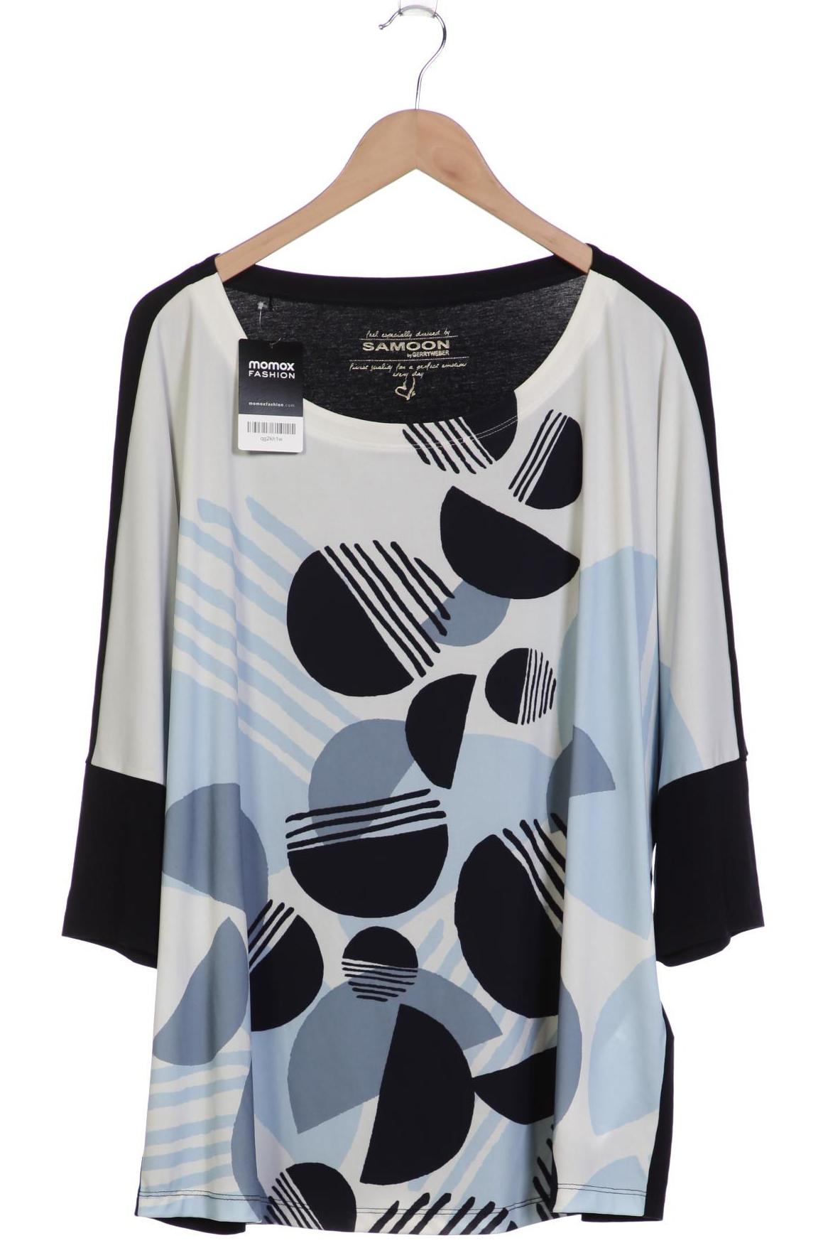 

Samoon by Gerry Weber Damen Langarmshirt, schwarz, Gr. 48