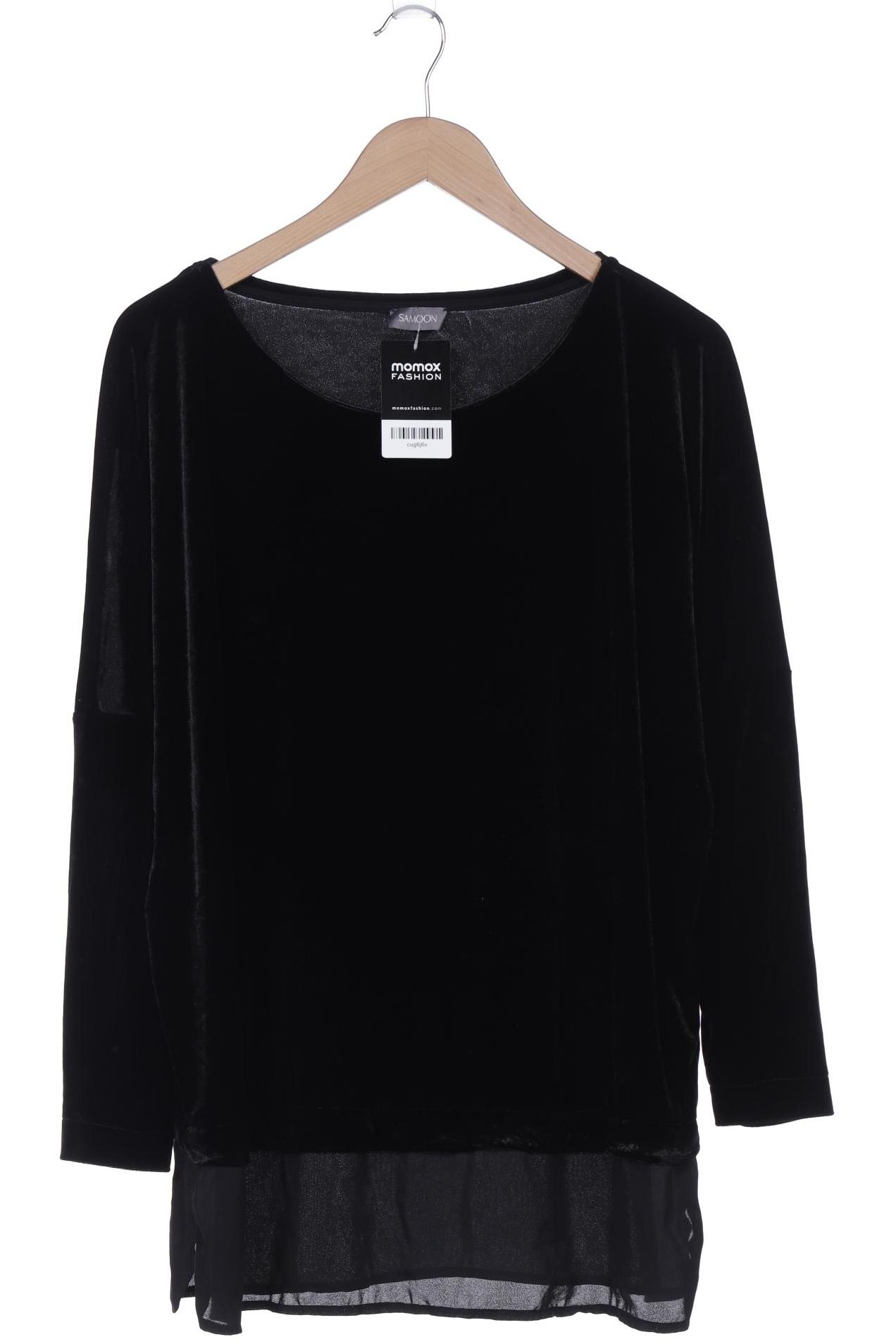 

Samoon by Gerry Weber Damen Langarmshirt, schwarz, Gr. 42