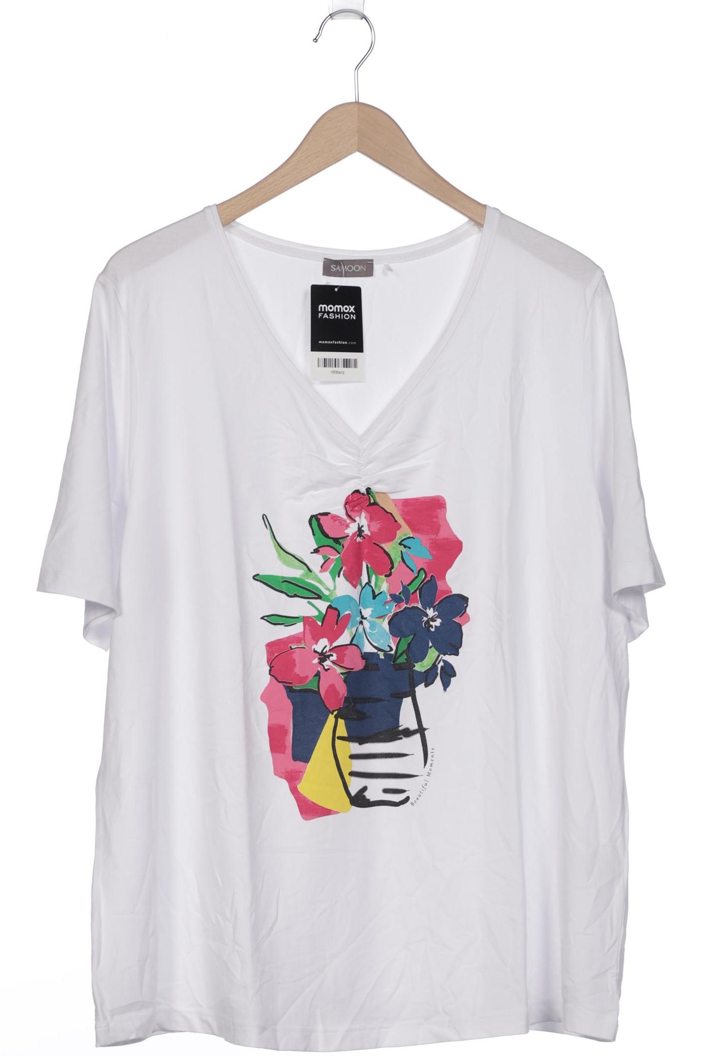 

Samoon by Gerry Weber Damen T-Shirt, weiß, Gr. 48