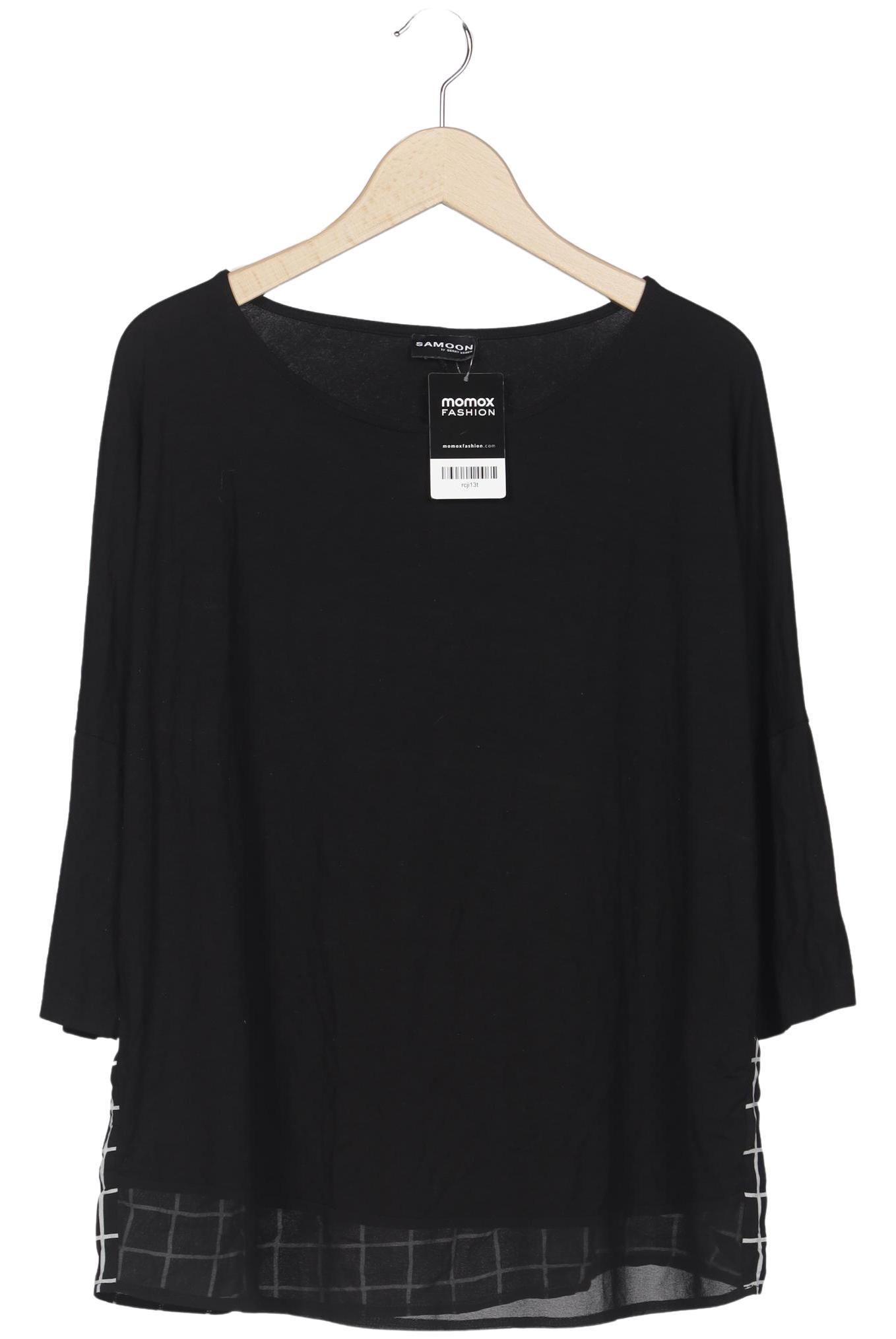 

Samoon by Gerry Weber Damen Langarmshirt, schwarz, Gr. 44