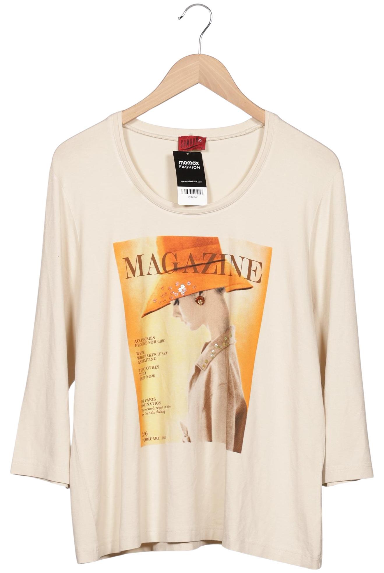 

Samoon by Gerry Weber Damen Langarmshirt, beige, Gr. 46